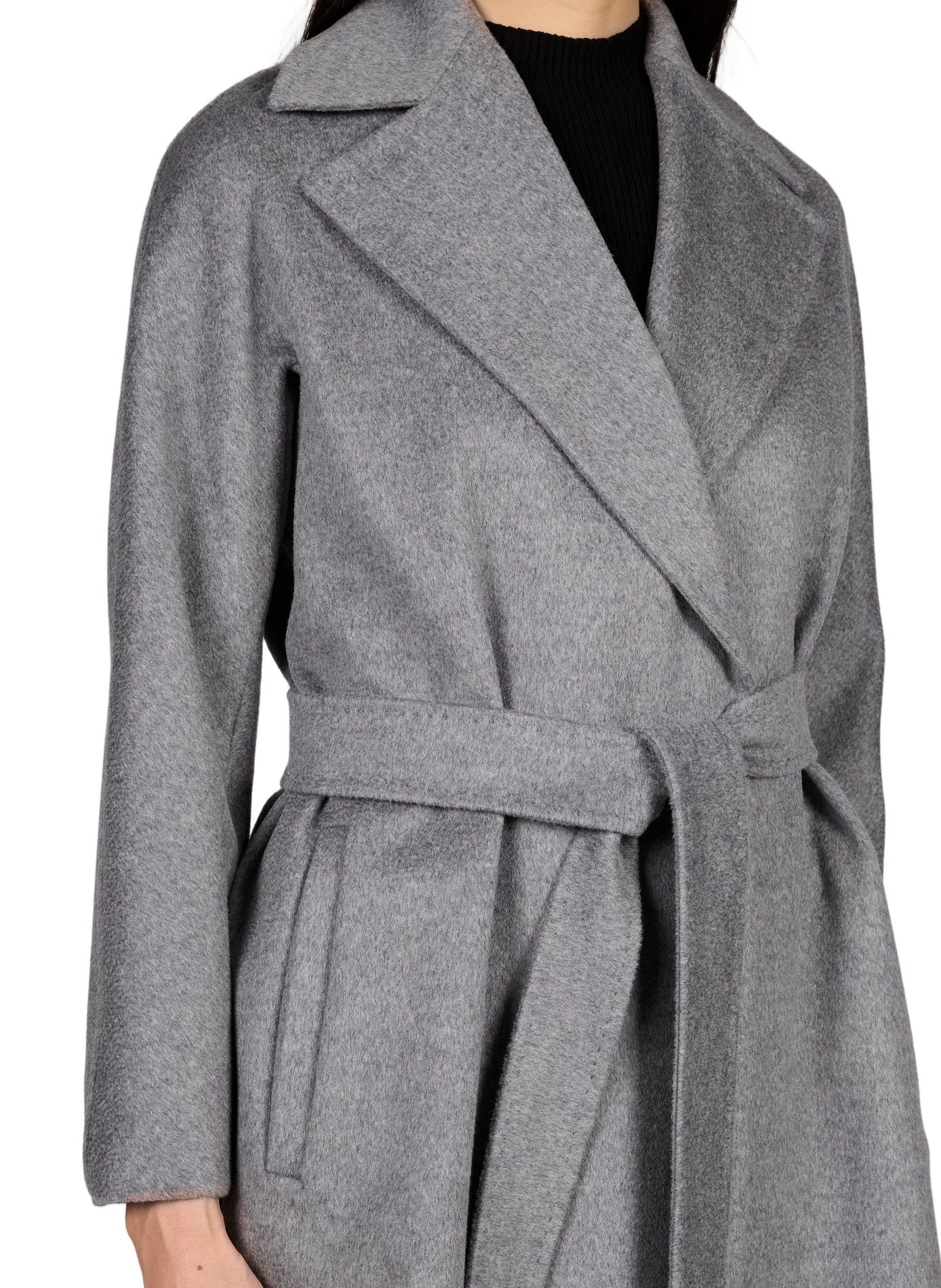 Rechte wollen jas MAX MARA STUDIO Grijs