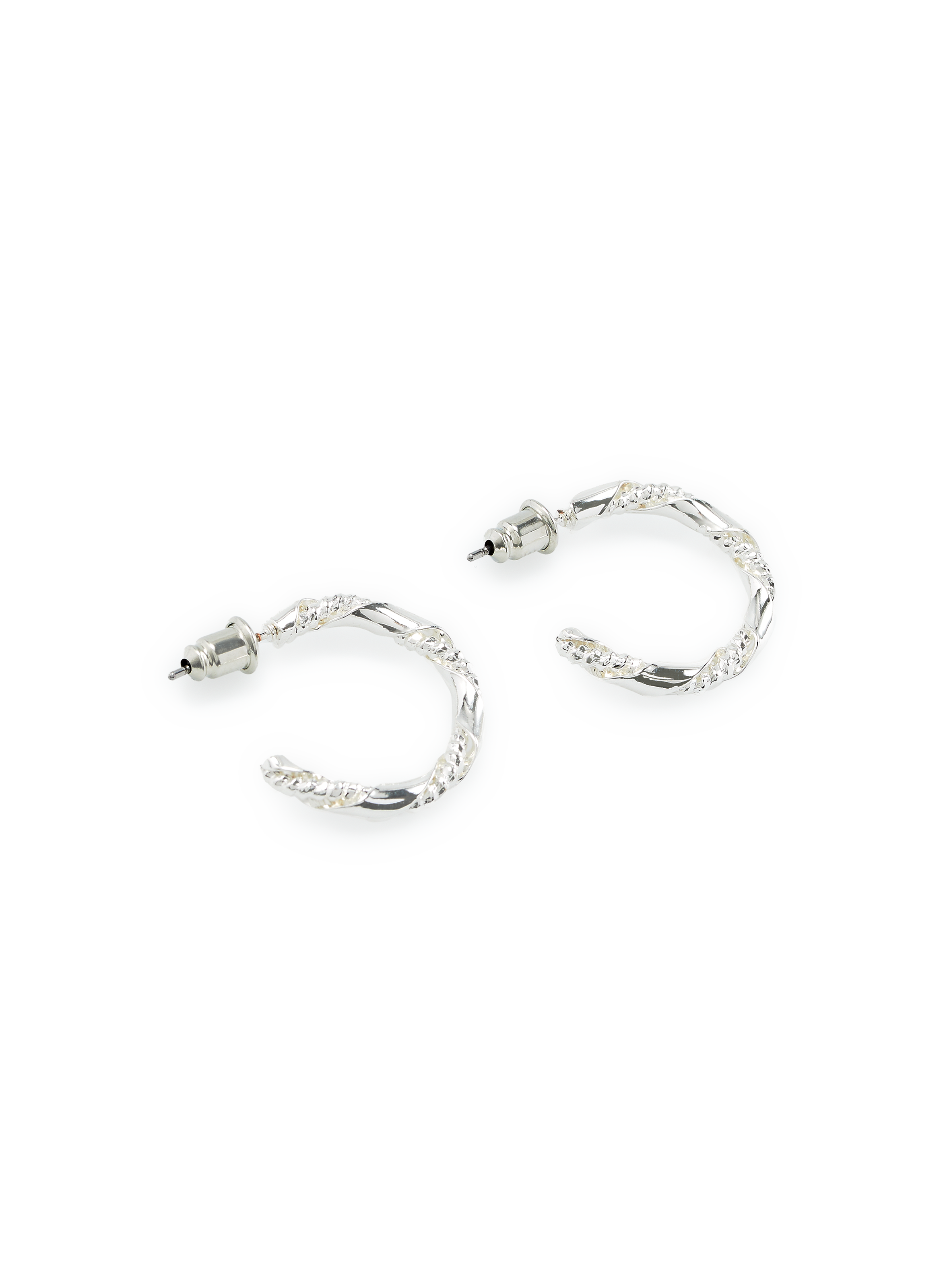 Boucles d'oreille créoles AU PRINTEMPS PARIS Argent