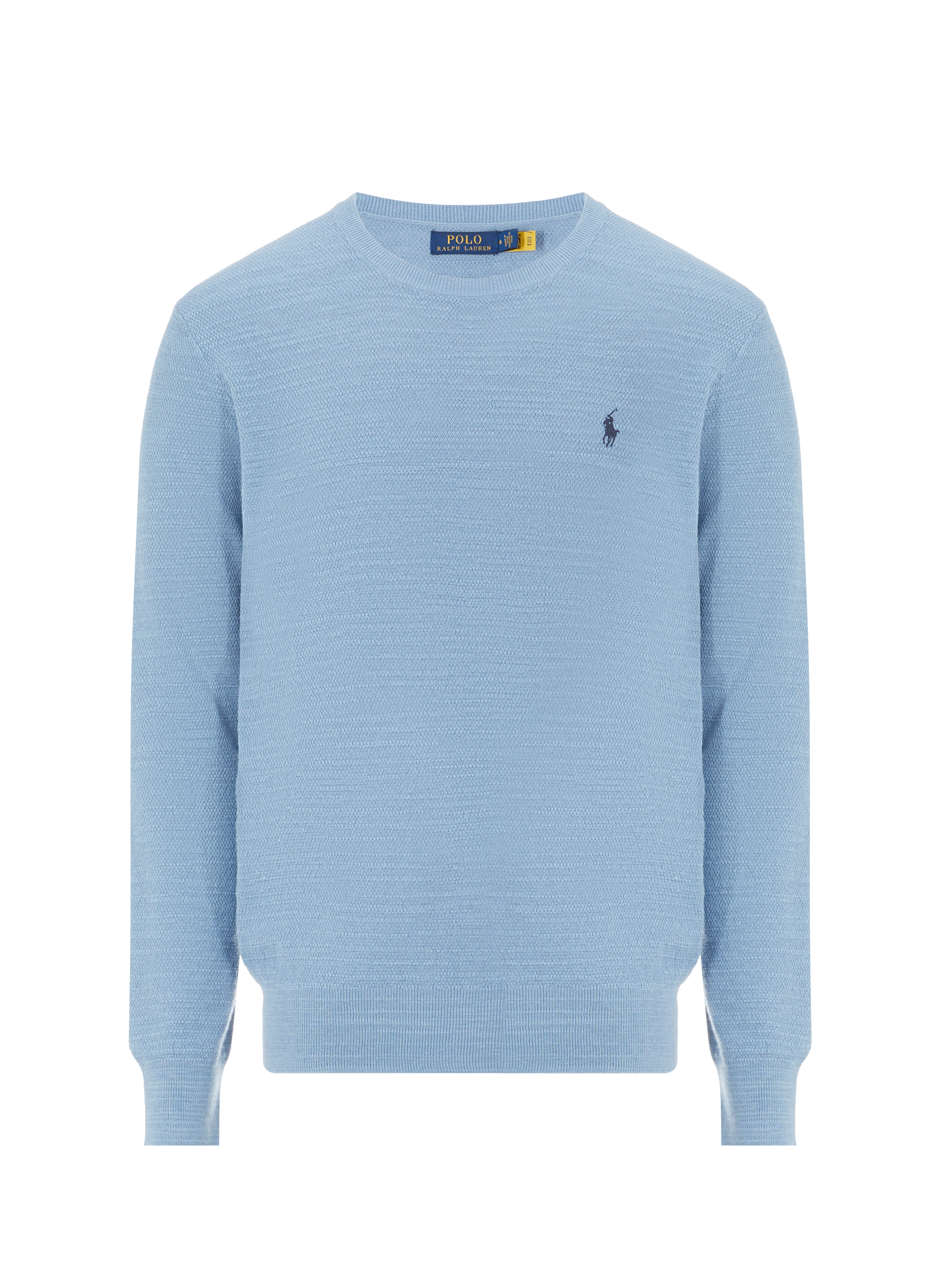 POLO RALPH LAUREN Pull fin en coton et lin Bleu