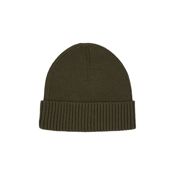 Bonnet en maille côtelée