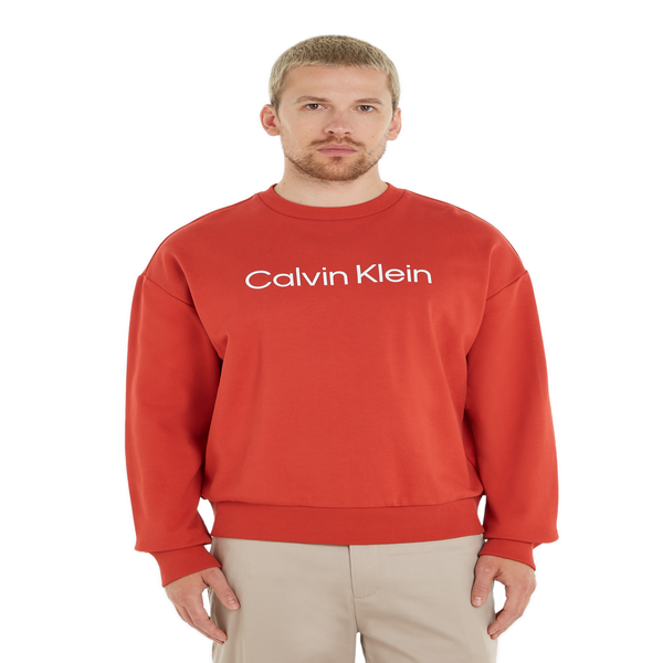 Calvin Klein Levis X Deepika Cotton Sweatshirt In Red