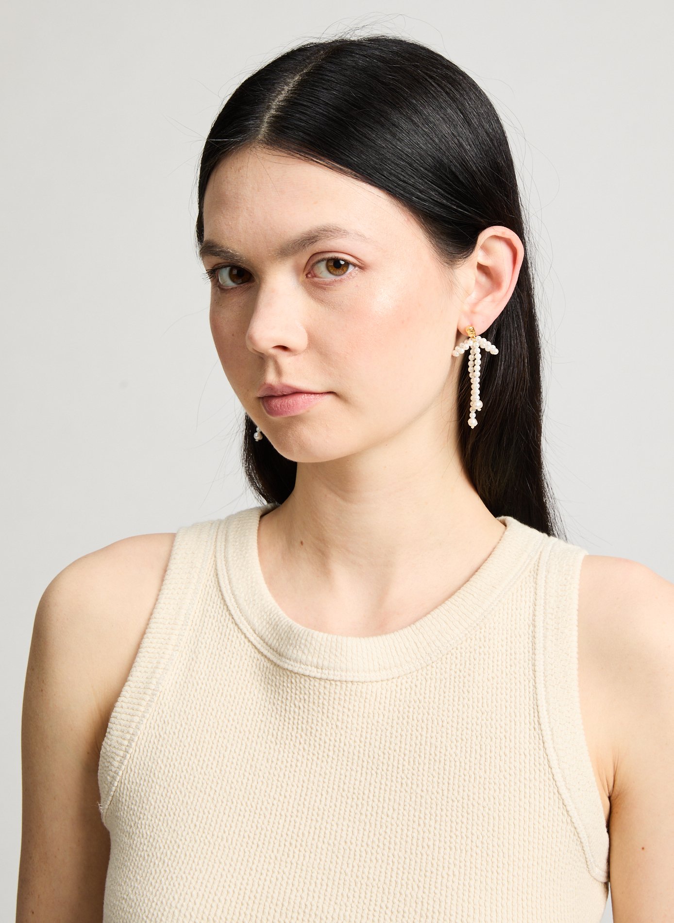 Boucles d'oreille Fedra HERMINA ATHENS Blanc