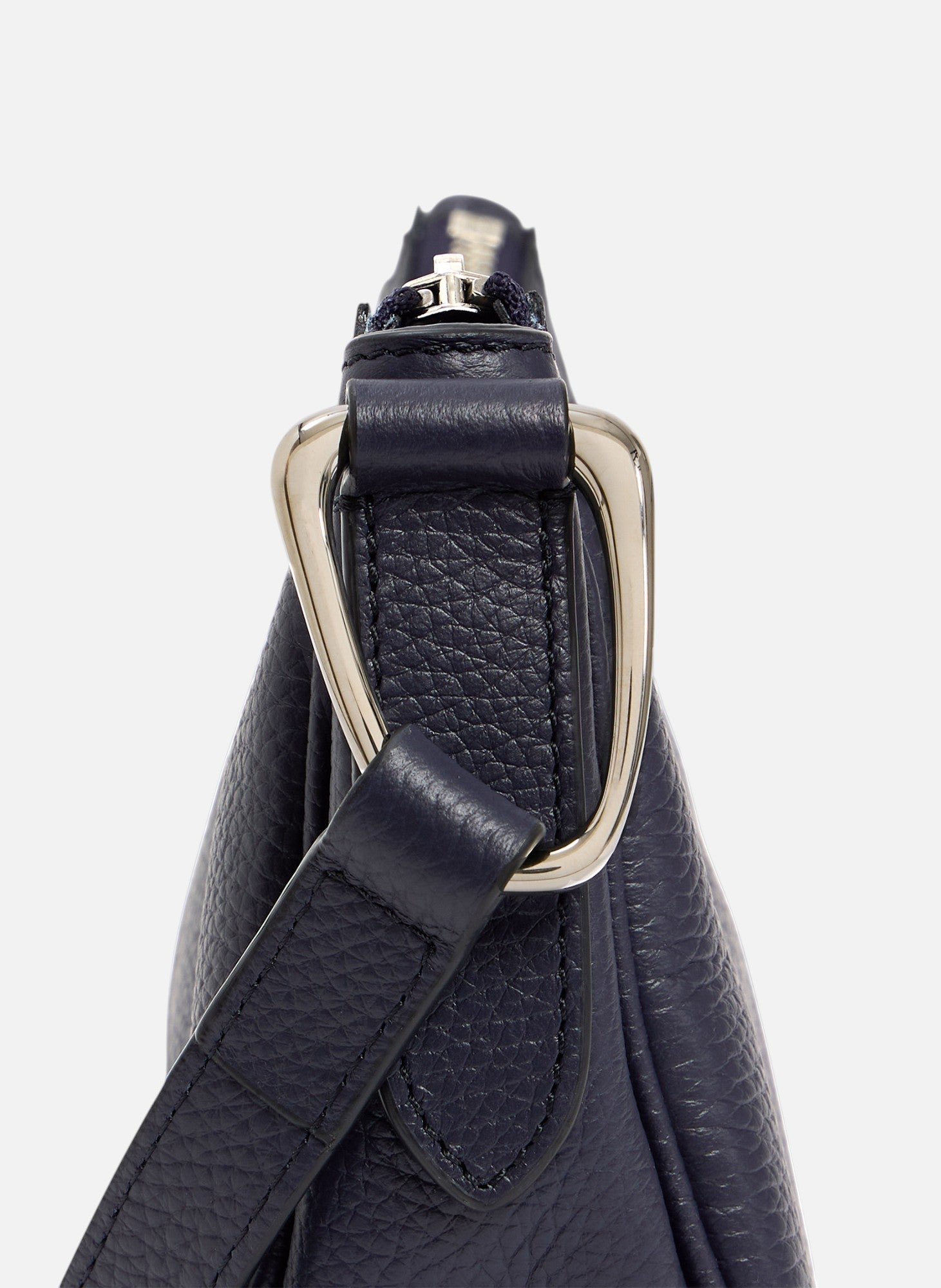 Petit sac bandoulière madeleine en cuir de taurillon grainé LE TANNEUR Bleu