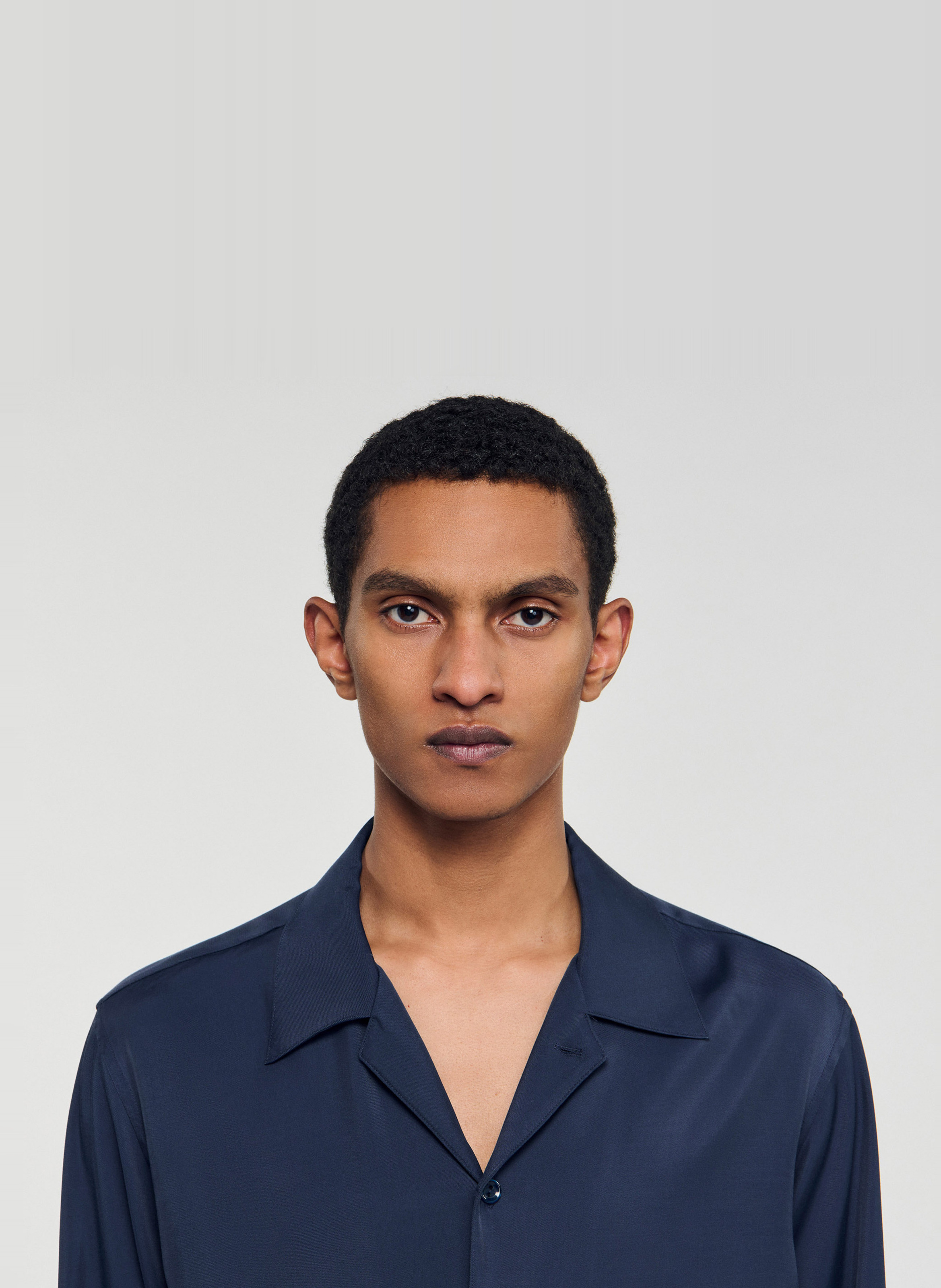 Chemise fluide regular-fit SANDRO Bleu