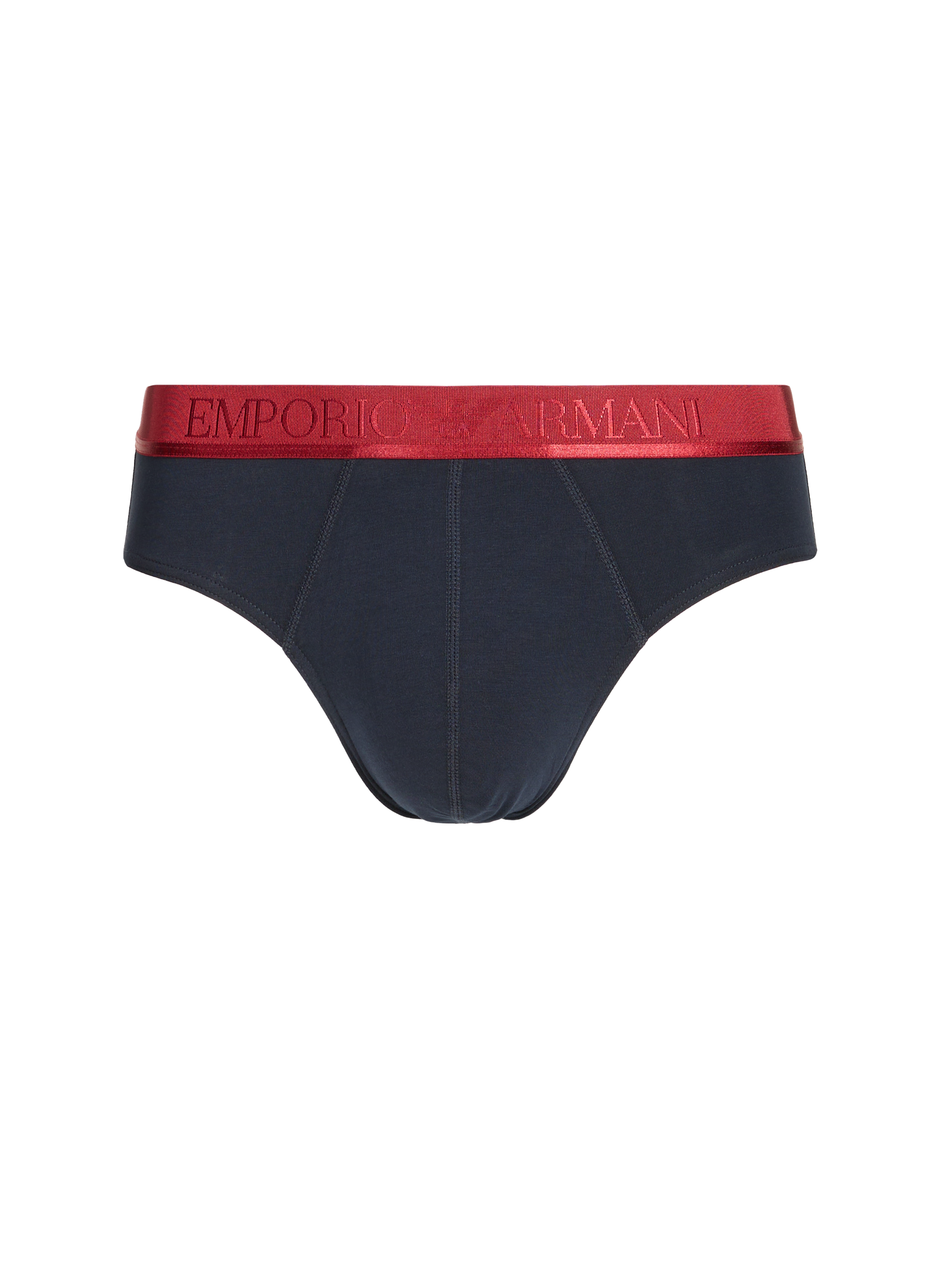 Set of three mixed cotton briefs EMPORIO ARMANI Multicolour