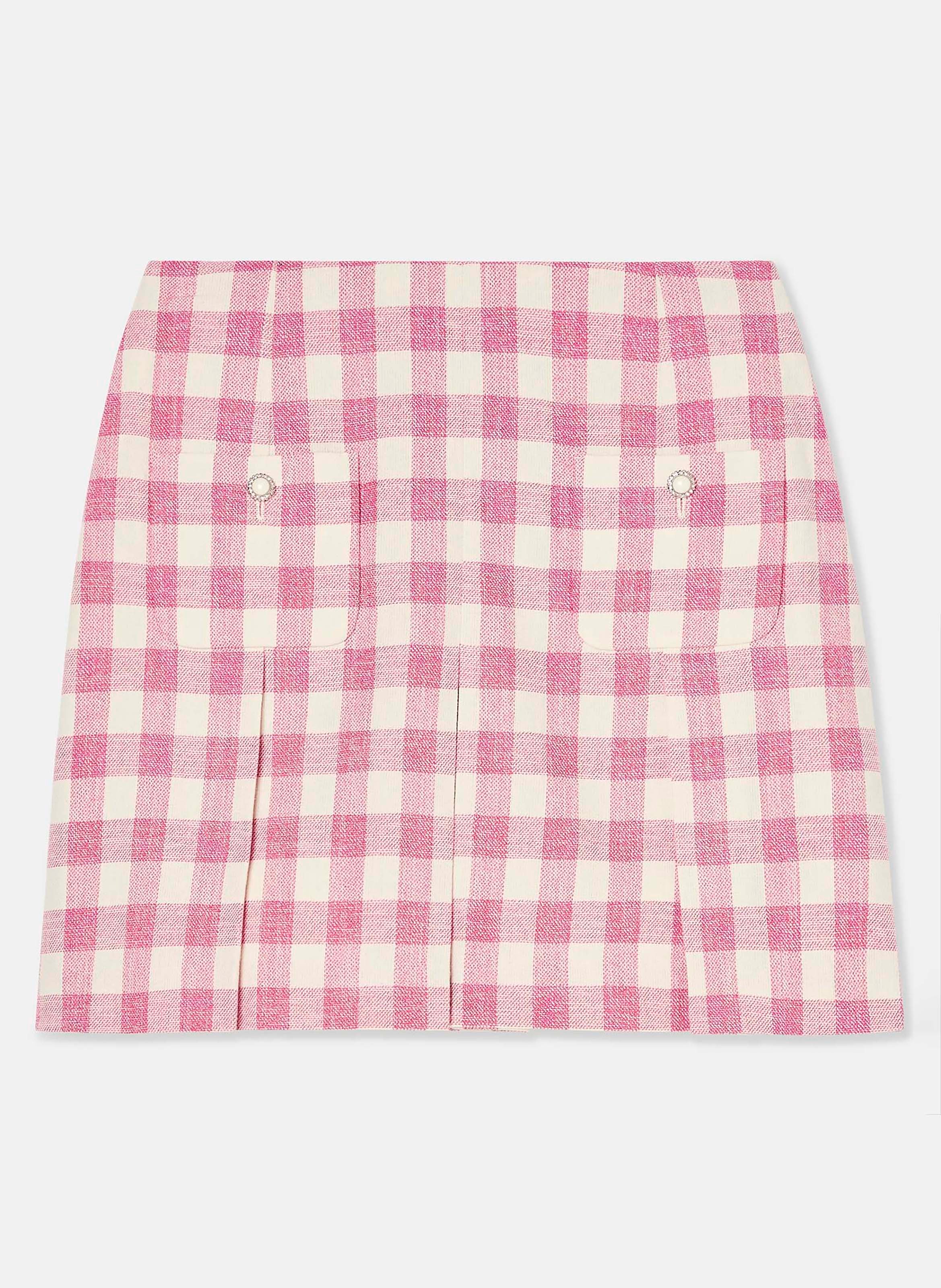 TARA JARMON Jupe courte vichy - josef Rose