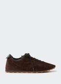 Les Tennis en cuir d'agneau LES TENNIS Dark brown