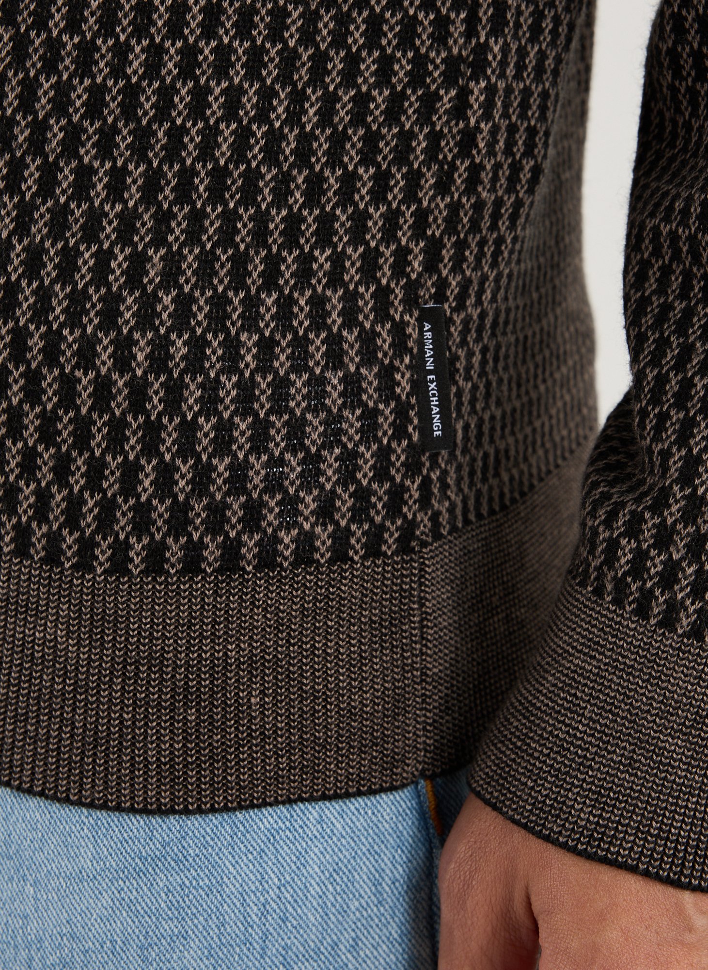 Sweater in mixed cotton blend ARMANI EXCHANGE Multicolour