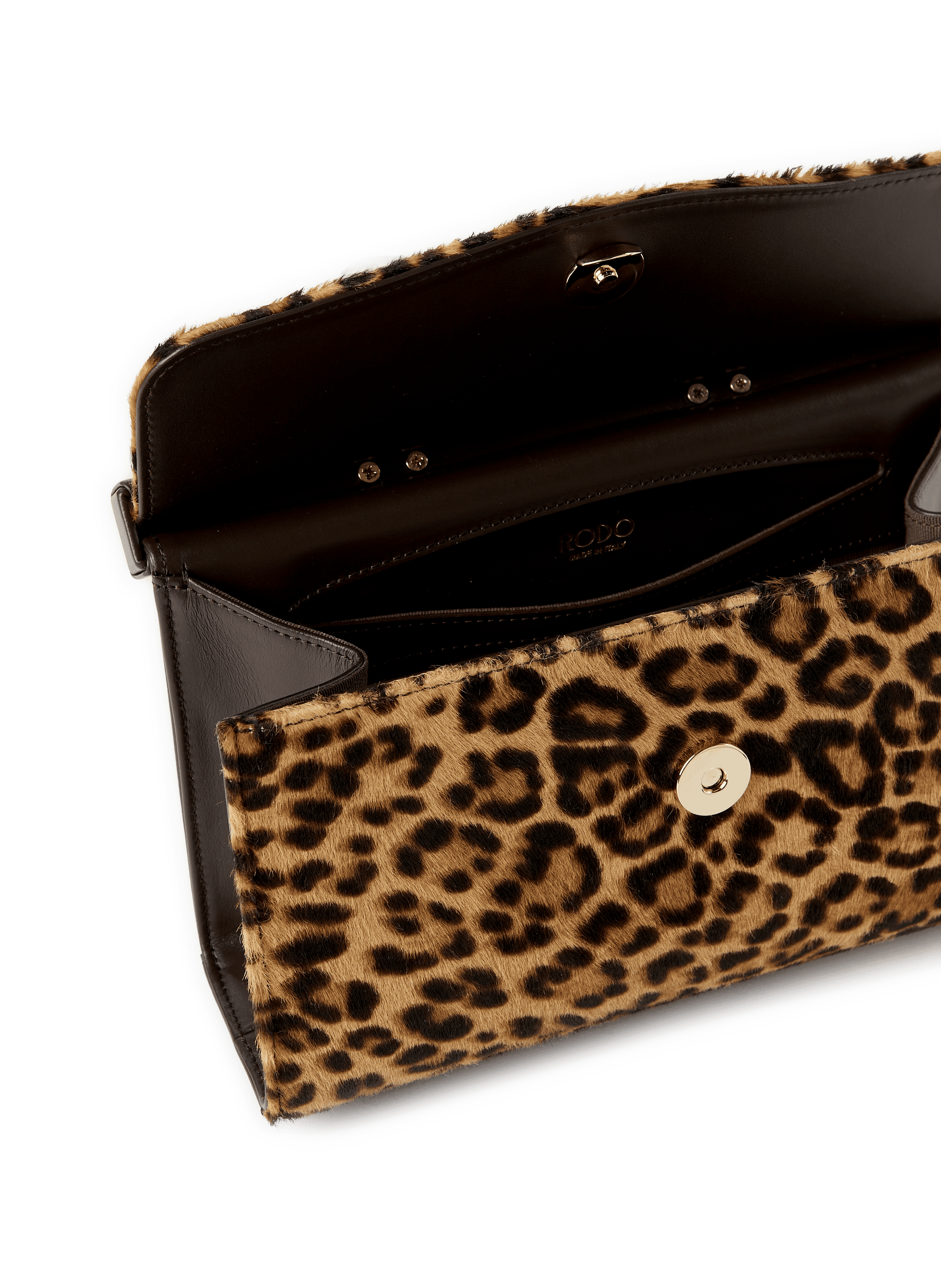 Leopard print leather bag RODO Multicolour