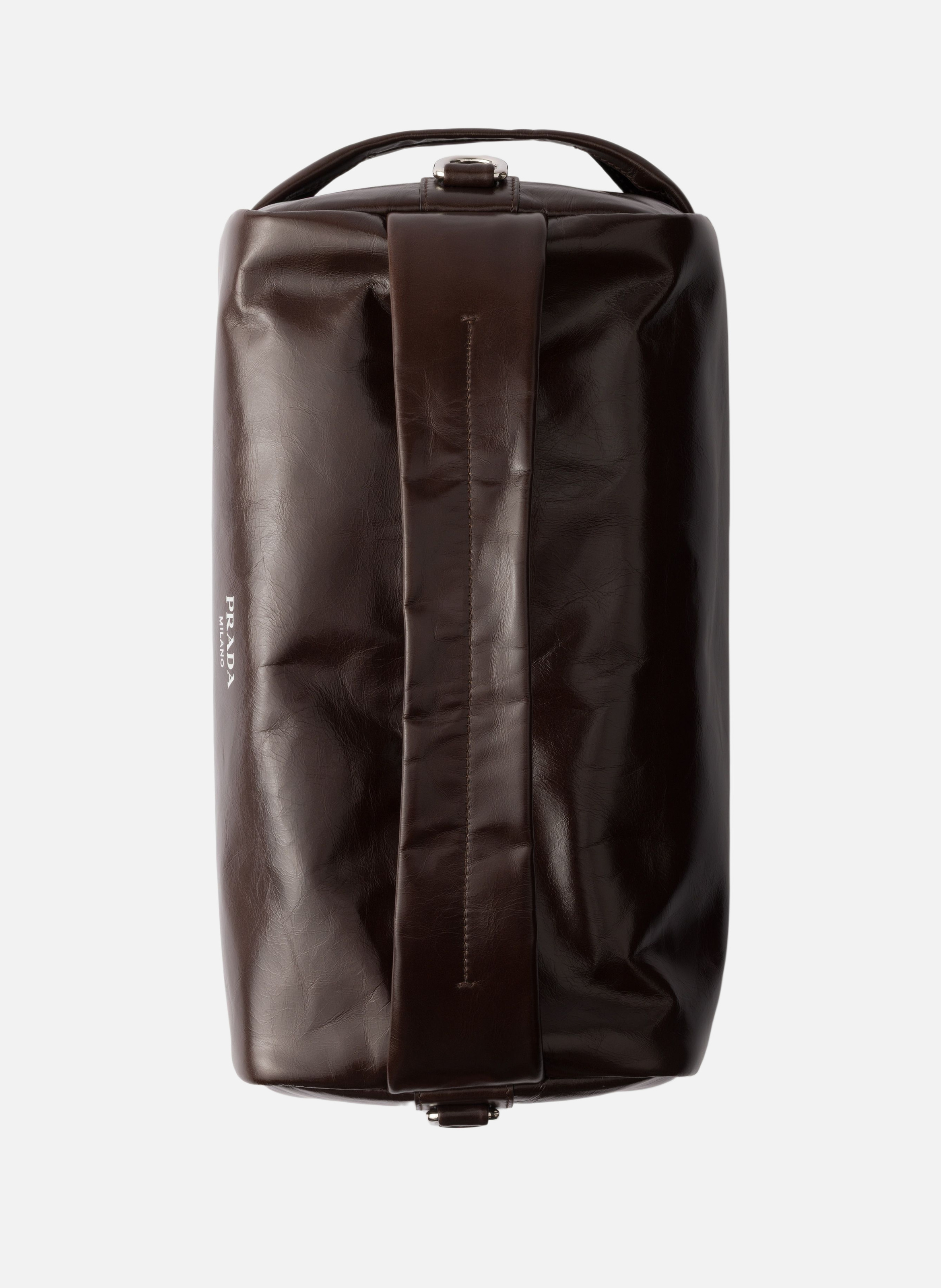 Sac à bandoulière en cuir PRADA Marron