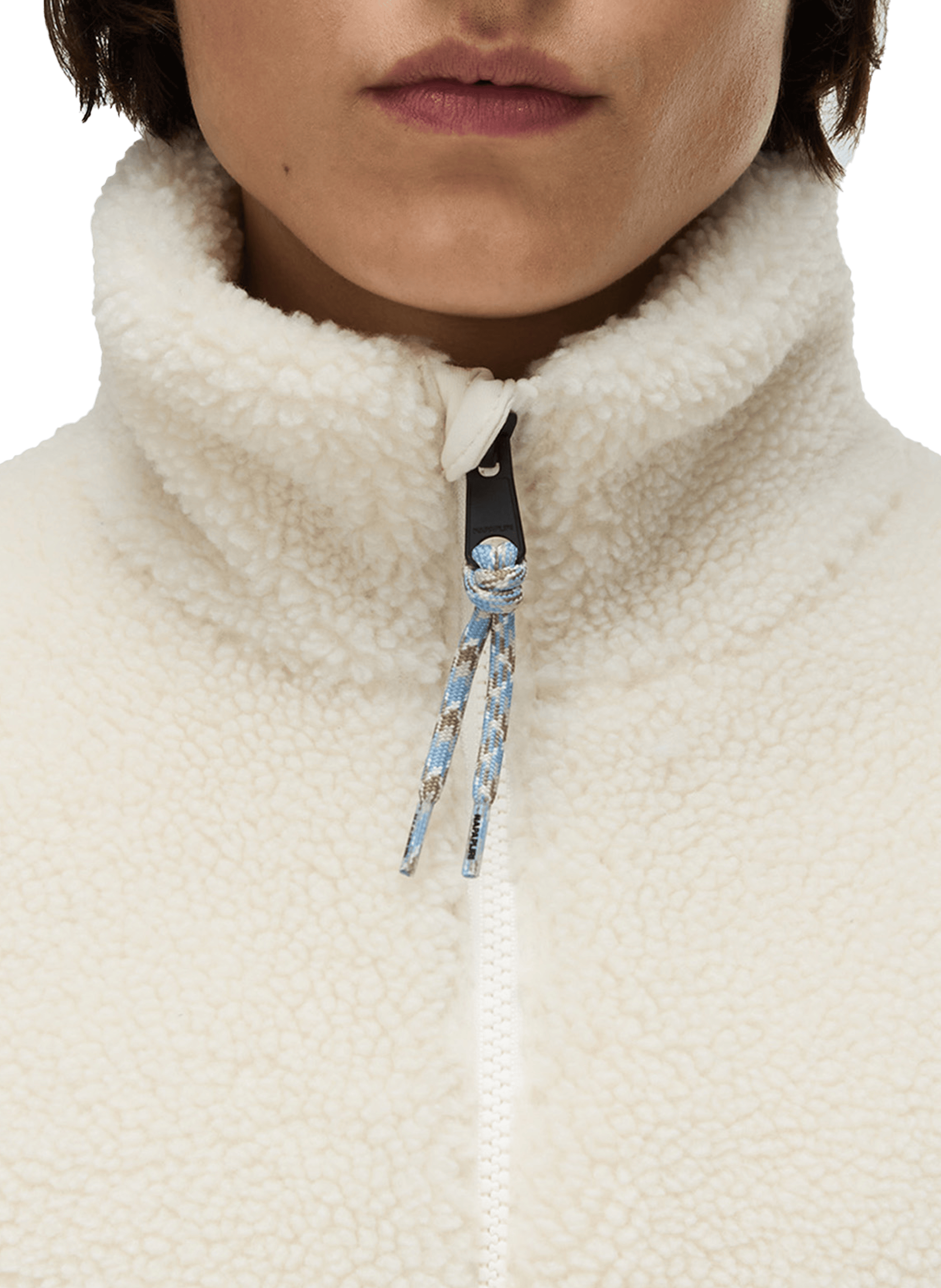 Fleece zip-up sweatshirt NAPAPIJRI Beige