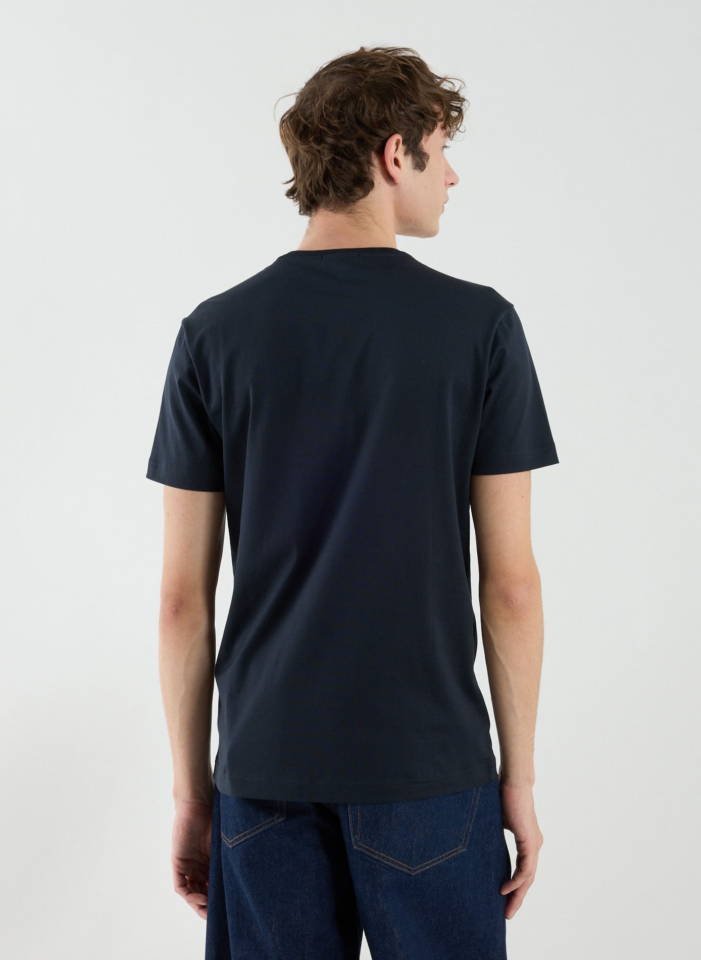 T-Shirt droit à manches courtes en coton STEFAN BRANDT Bleu