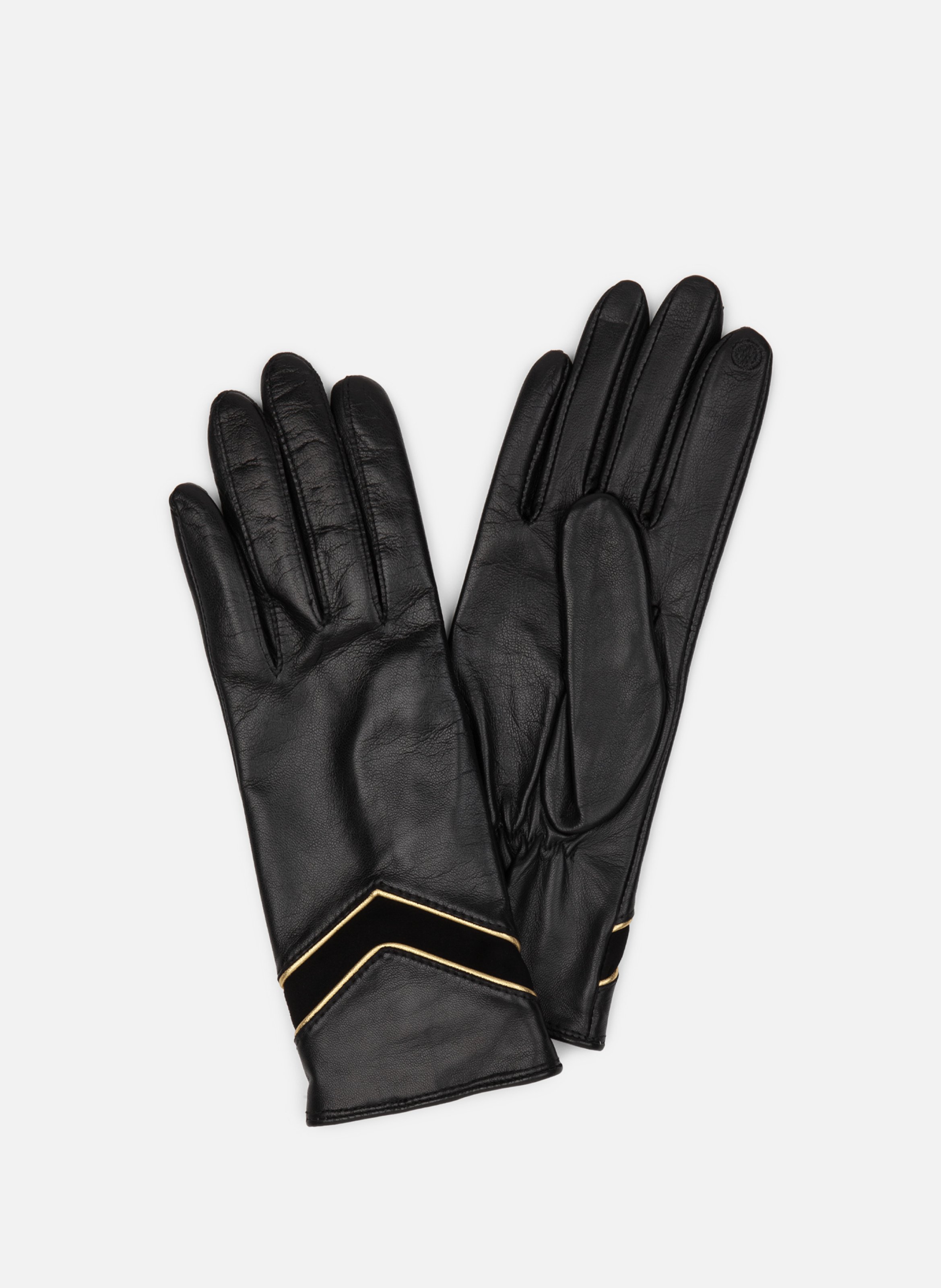 LANCASTER Lambskin gloves Black