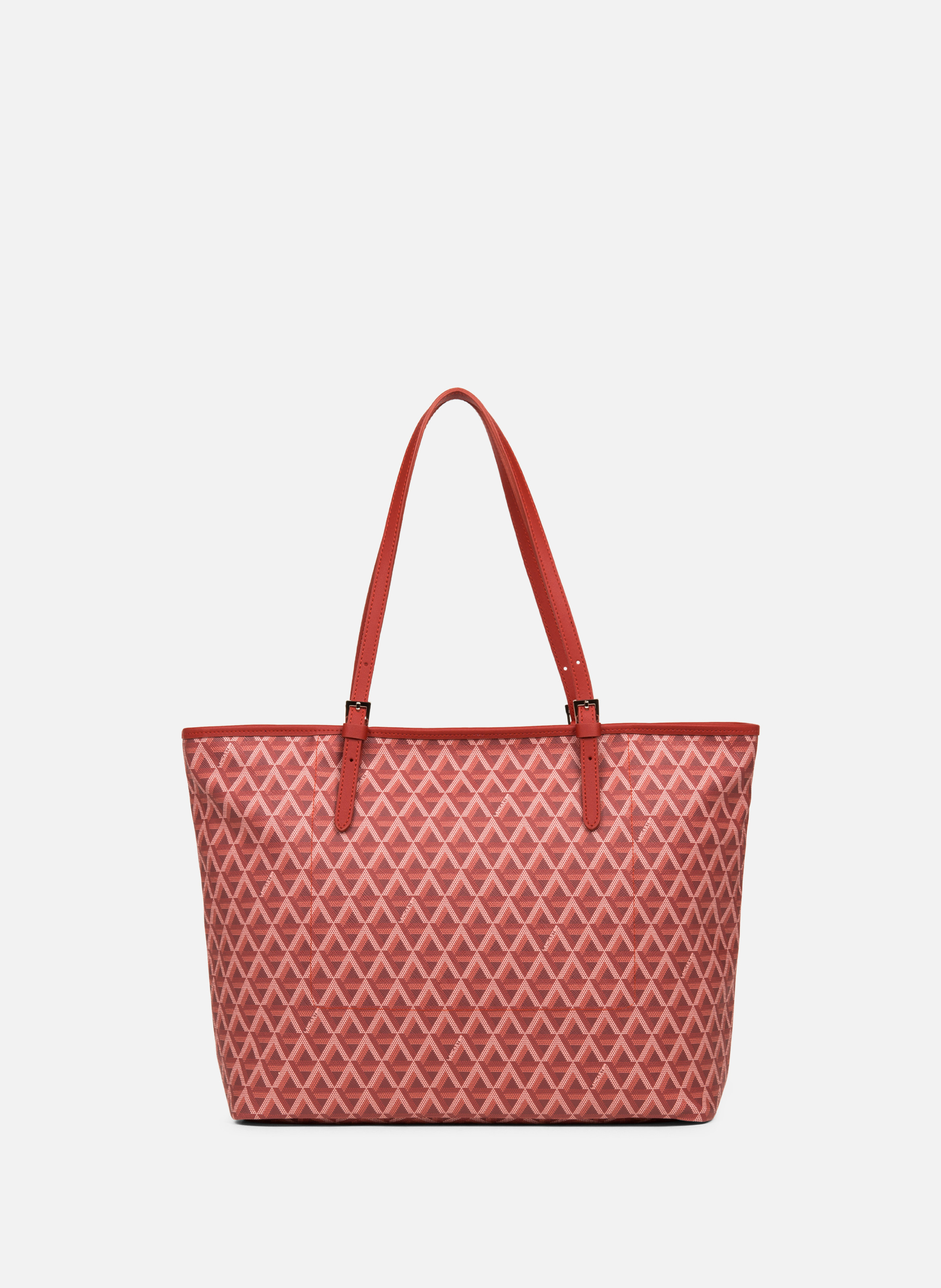 Grand sac cabas épaule - ikon LANCASTER Rouge