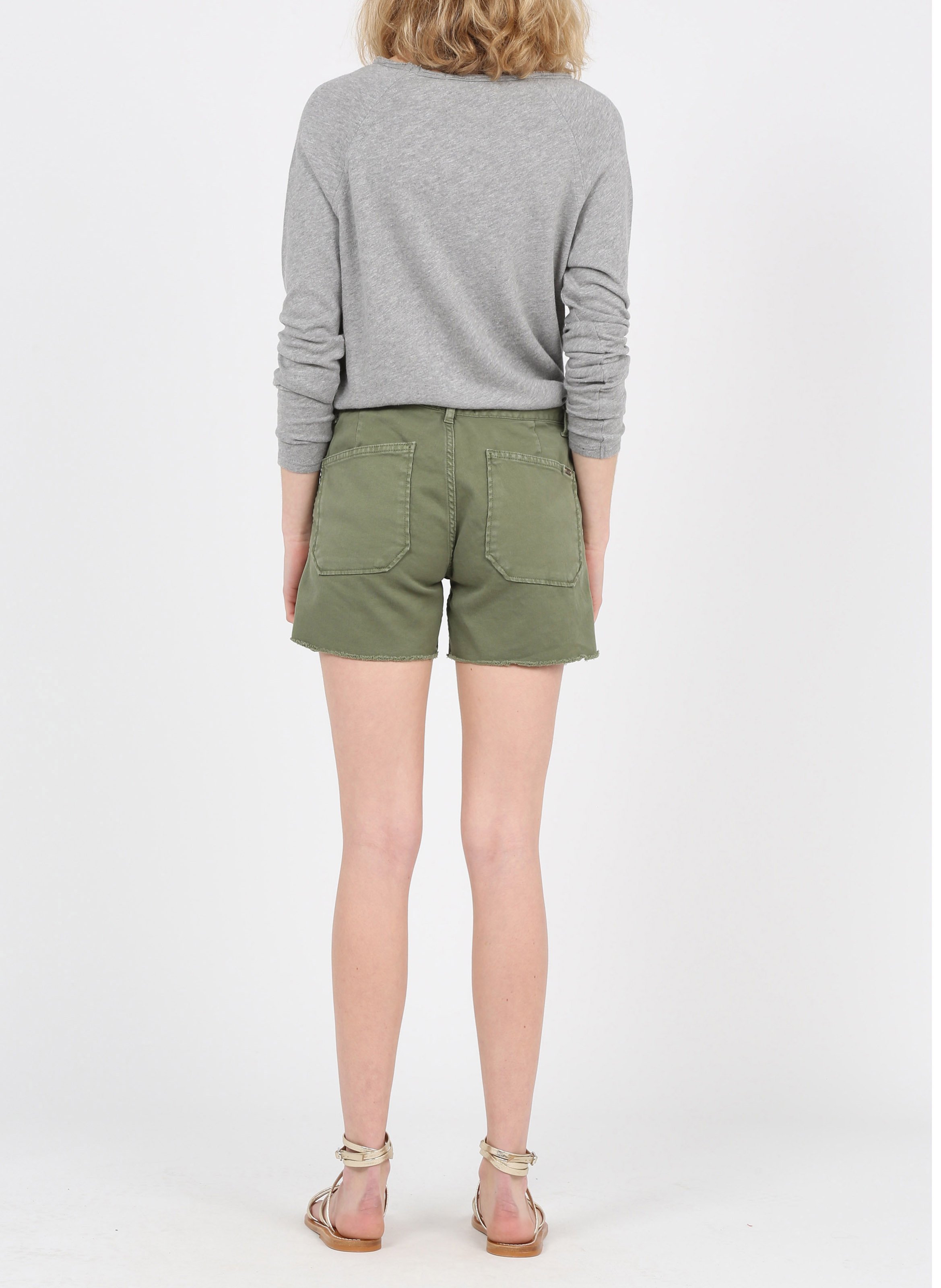 Tee-shirt col rond en coton sonoma AMERICAN VINTAGE Gris