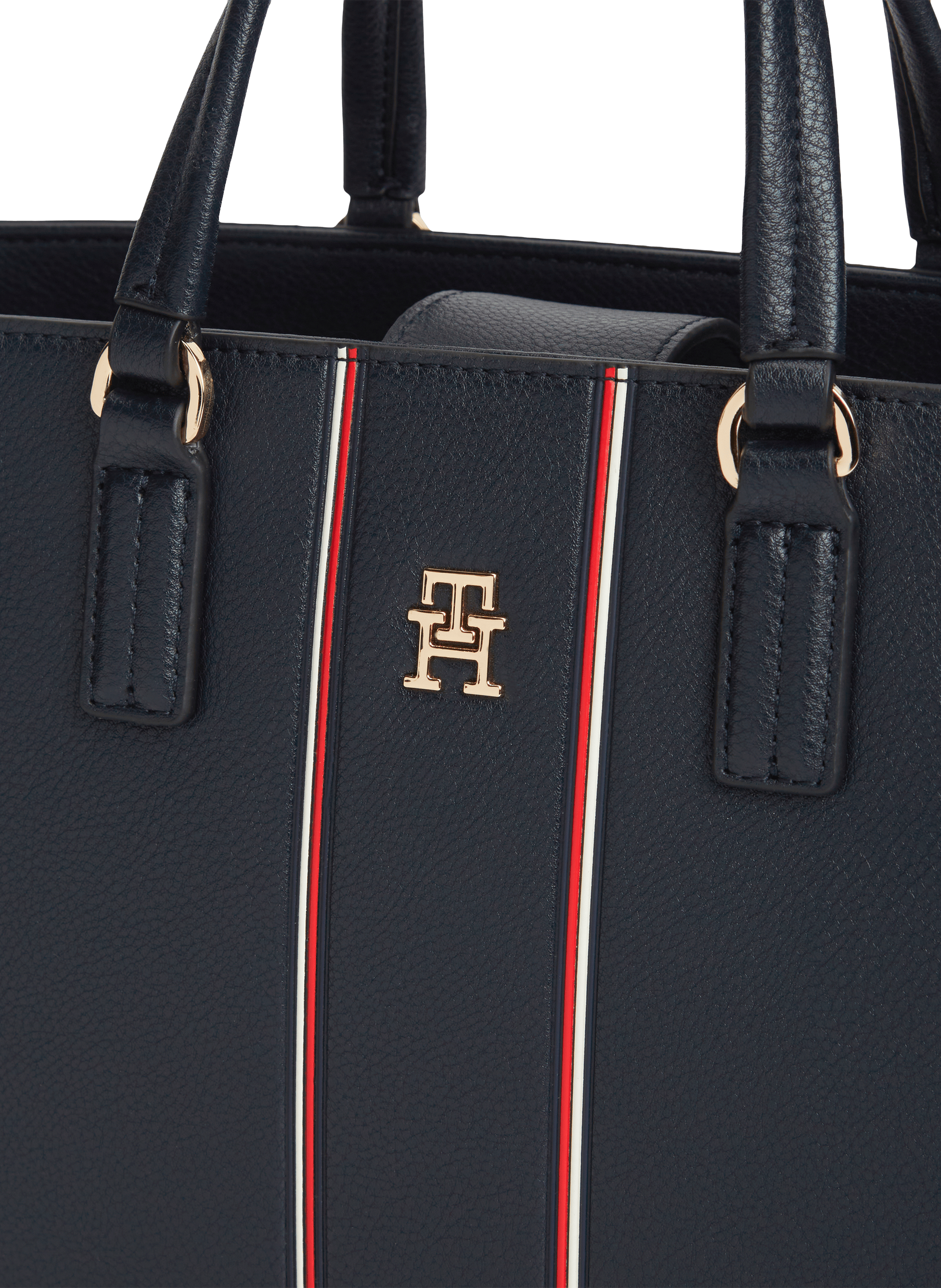 Sac à main rayé TOMMY HILFIGER Bleu