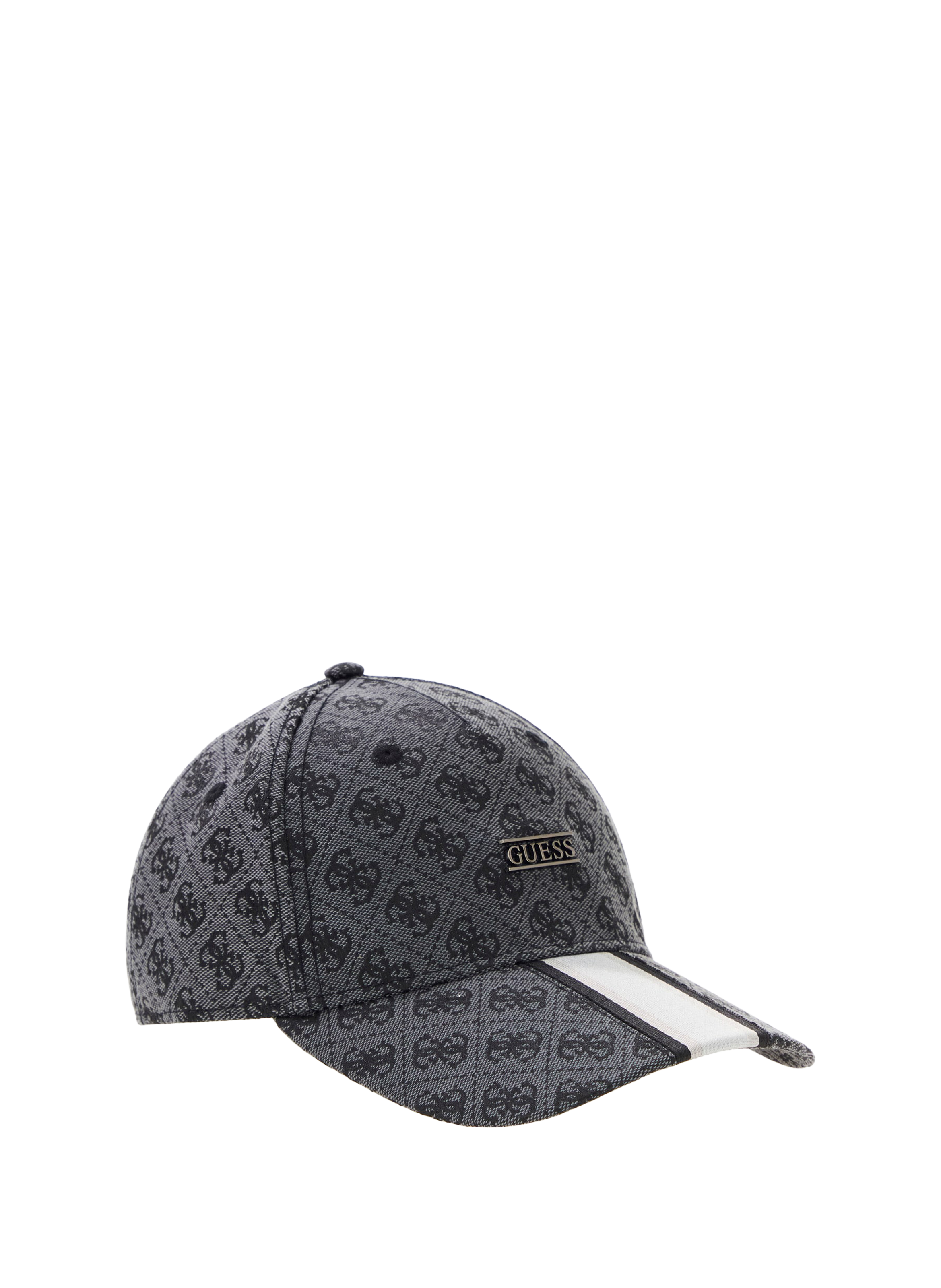 <p>Hat with all-over logo print</p> GUESS Black