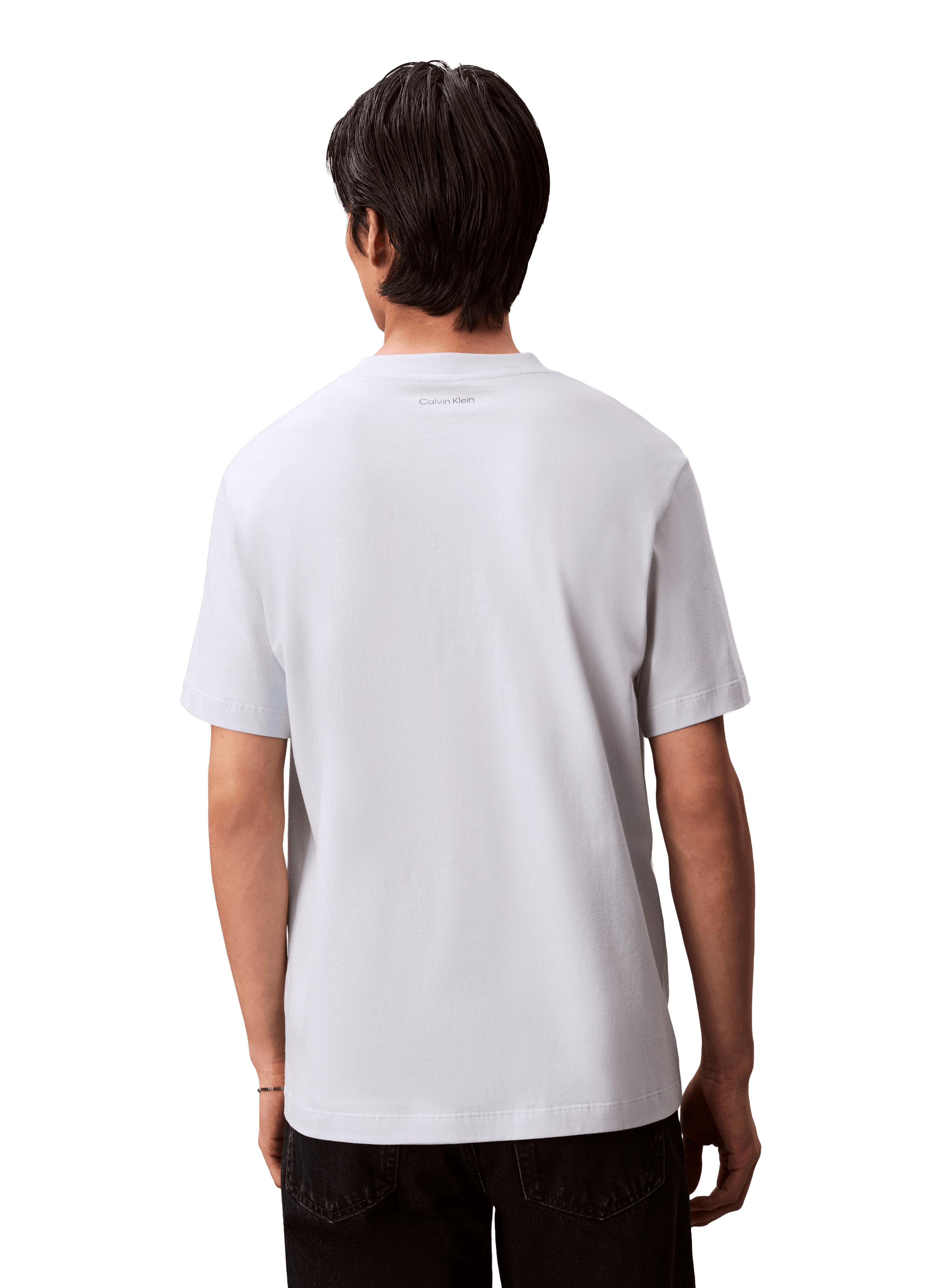 T-shirt à logo en coton  CALVIN KLEIN Bleu