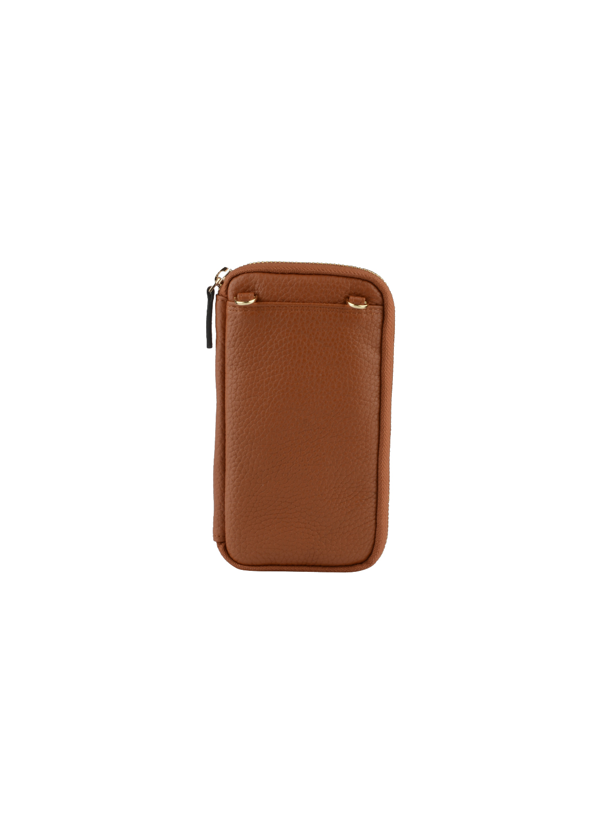 Club | etui téléphone portable en cuir de veau grainé POURCHET Marron