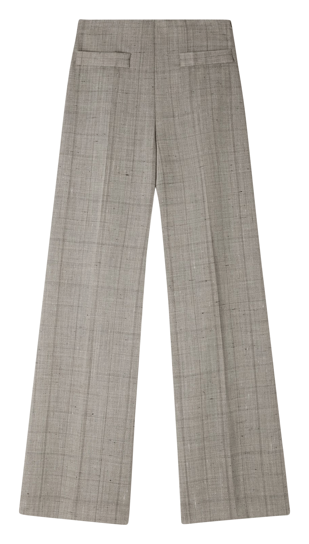 Pantalon large en laine mélangée SANDRO Beige