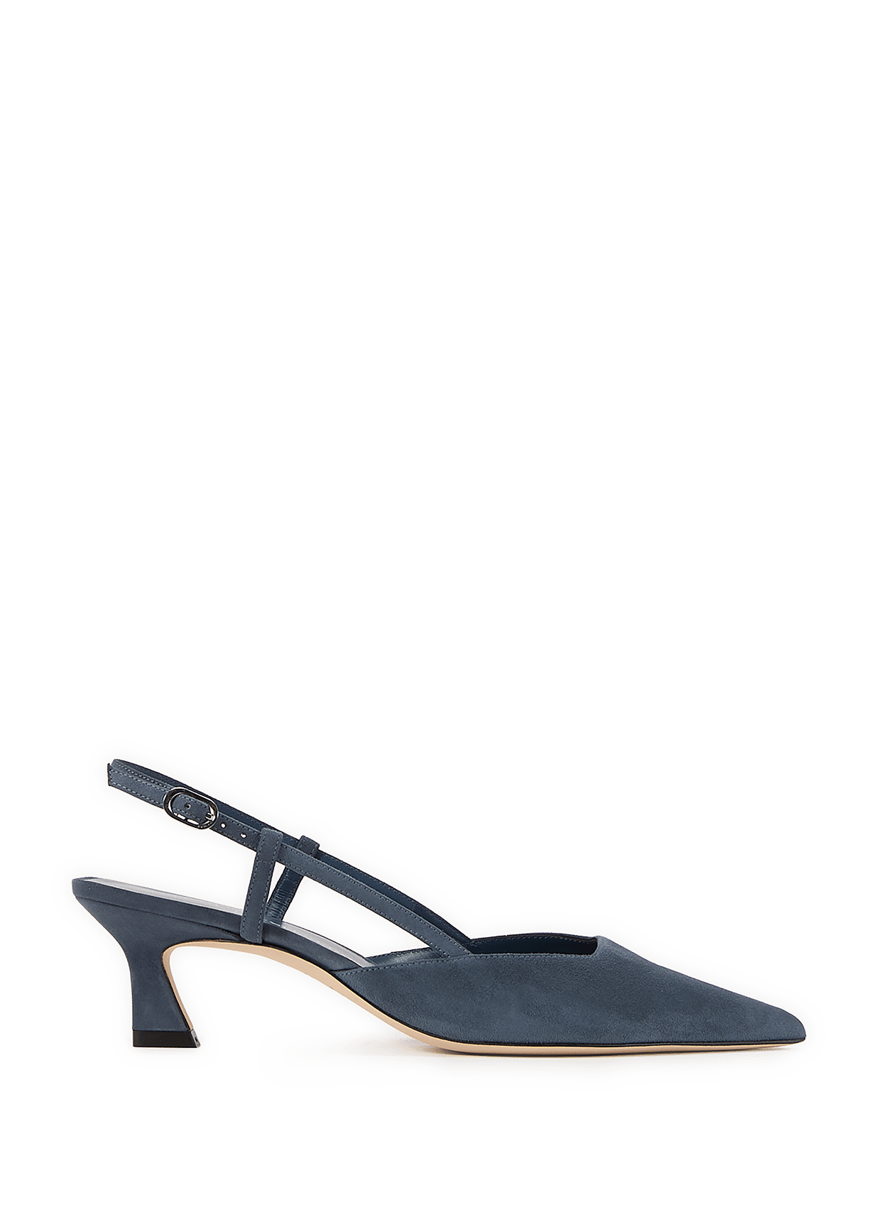 Suede leather Vinnie 50 slingback STUART WEITZMAN Blue