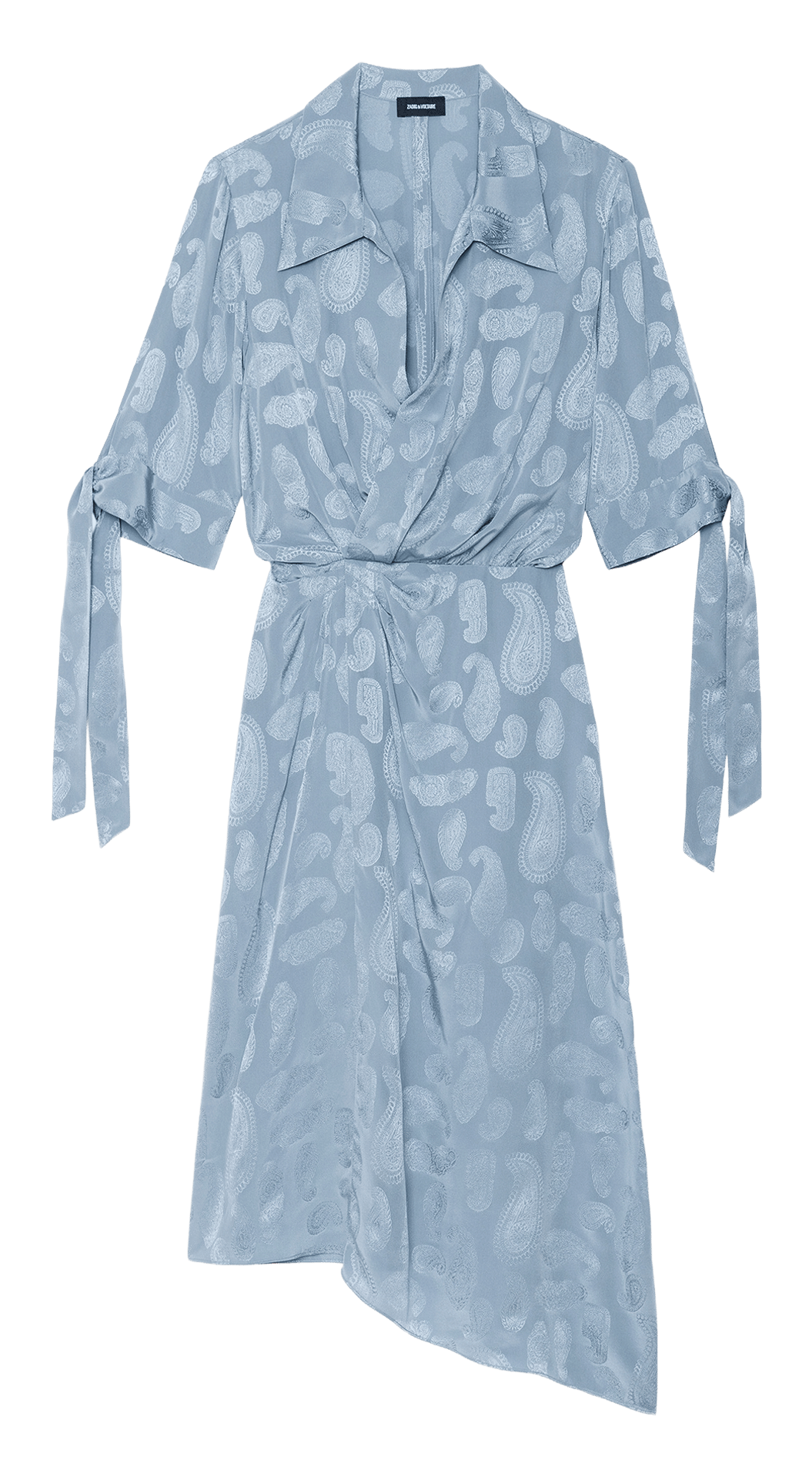 Robe longue en soie imprimée rhani ZADIG&VOLTAIRE Bleu