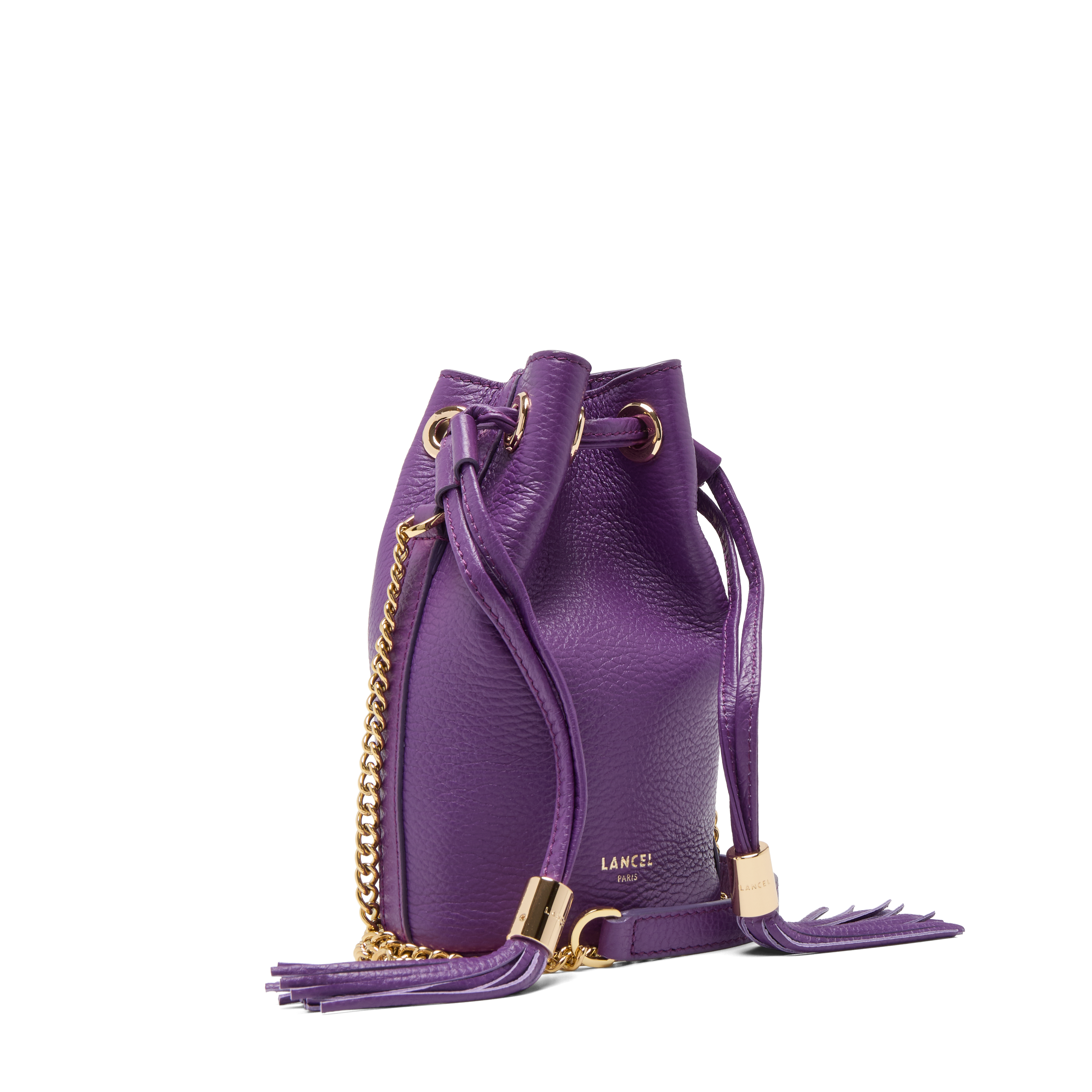 Mini sac seau premier flirt de lancel en cuir LANCEL Violet
