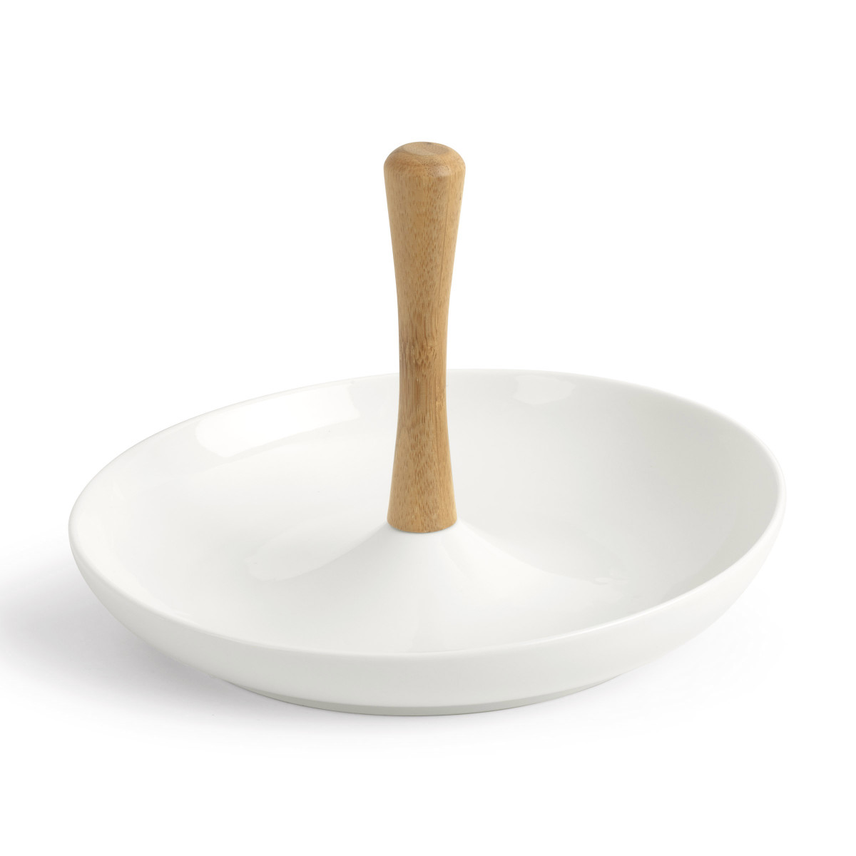 Tapas - serviteur apéritif rond en céramique MEDARD DE NOBLAT Blanc