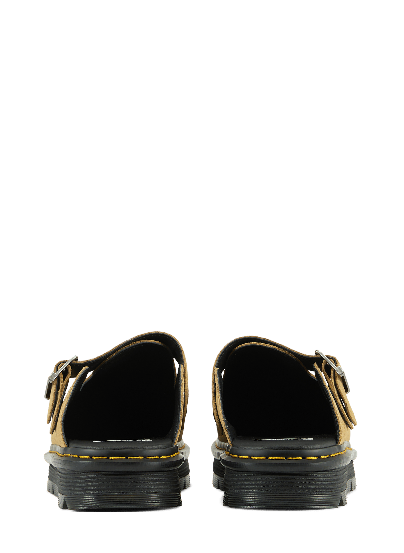 Calfskin Leather Mules DR. MARTENS Beige
