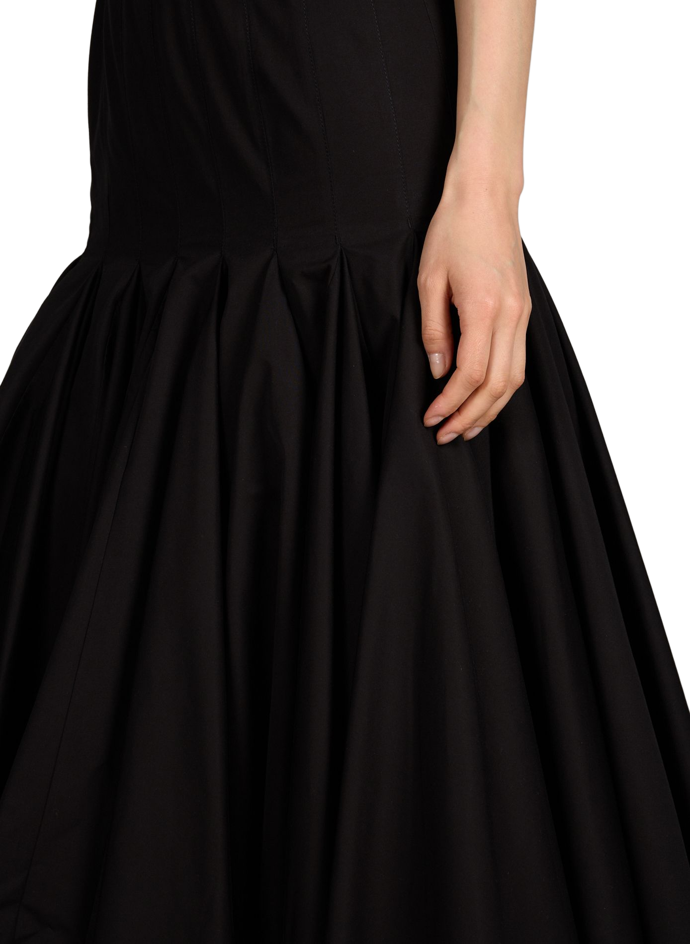 La Robe Agave evasée en coton mélangé JACQUEMUS Noir