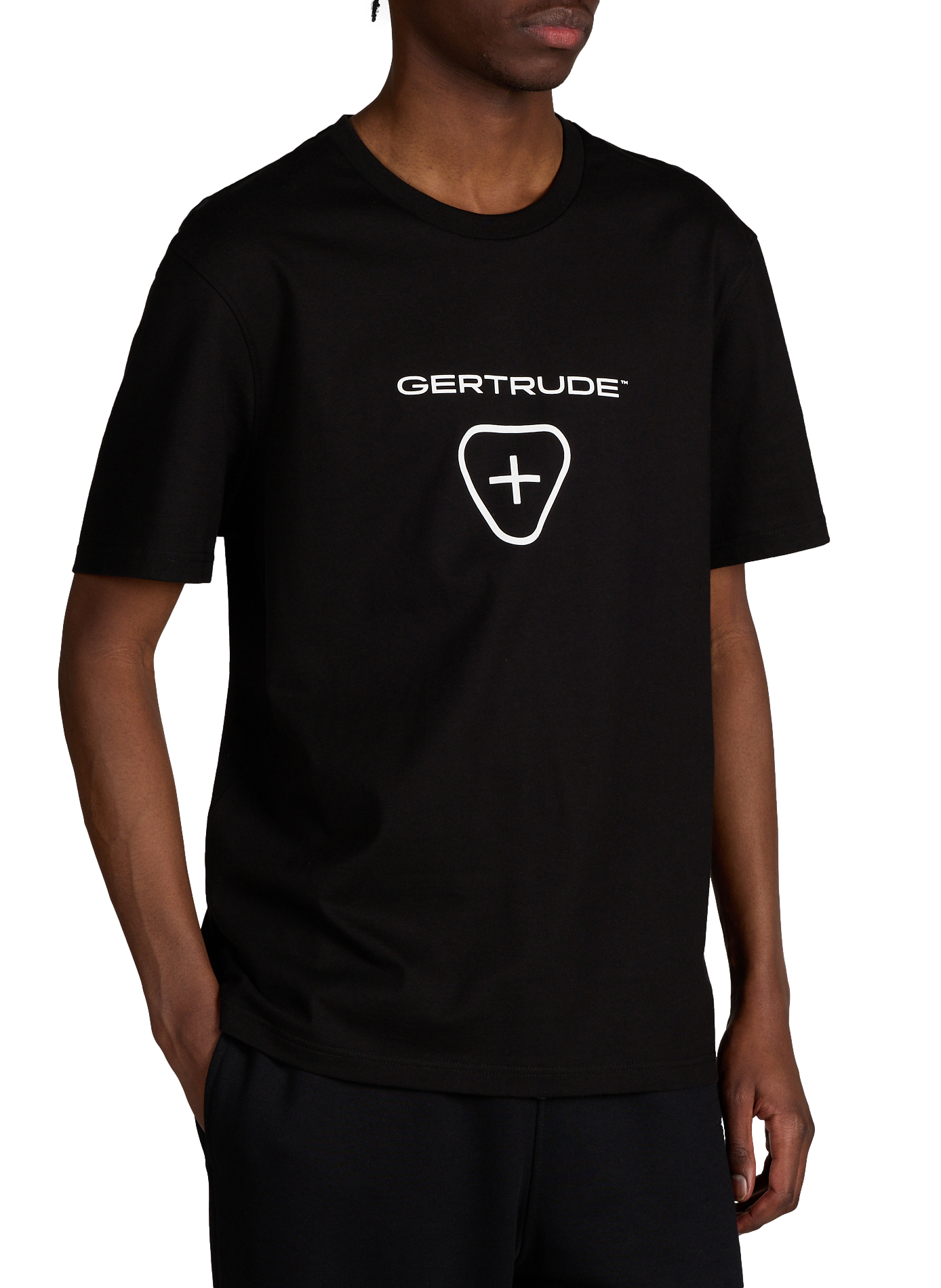 T-shirt Leonce Logo en coton GERTRUDE ET GASTON Noir