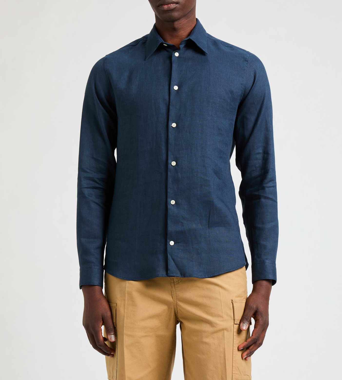 Linen Flin Shirt AU PRINTEMPS PARIS Blue