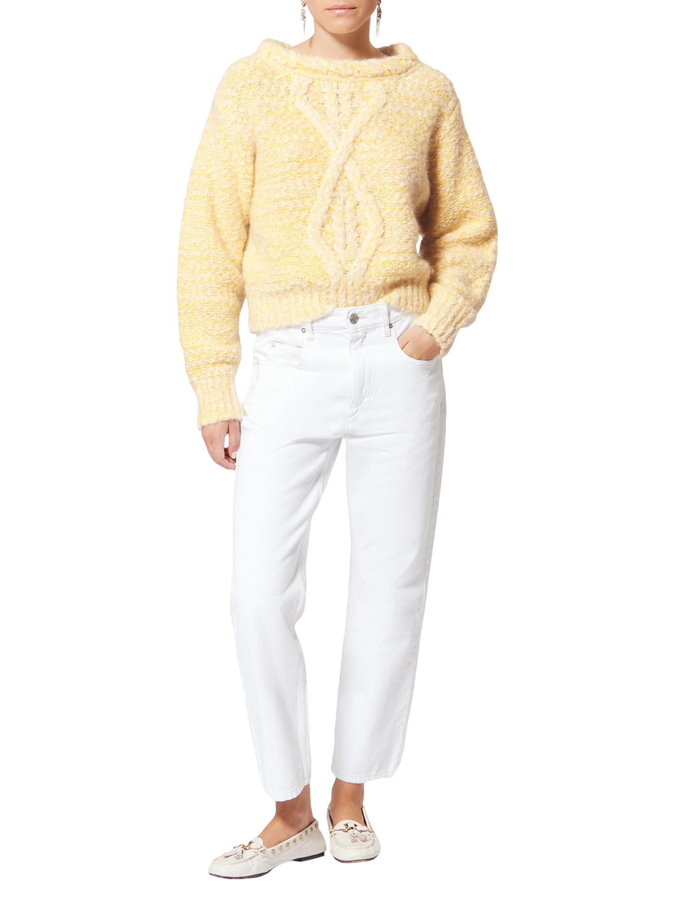 Dorota alpaca and mohair sweater ISABEL MARANT Yellow