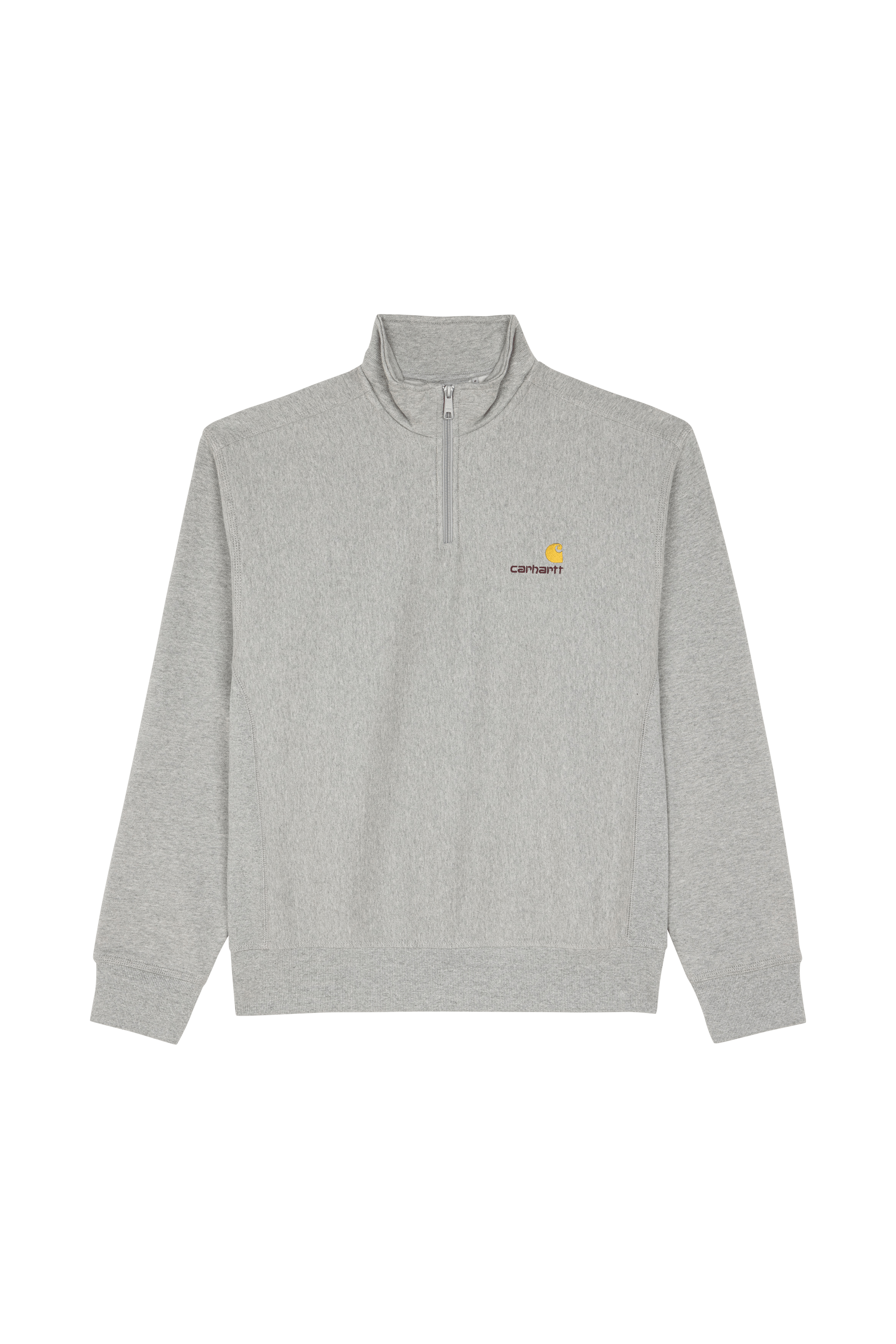 Sweat zippé half zip american script CARHARTT WIP Gris