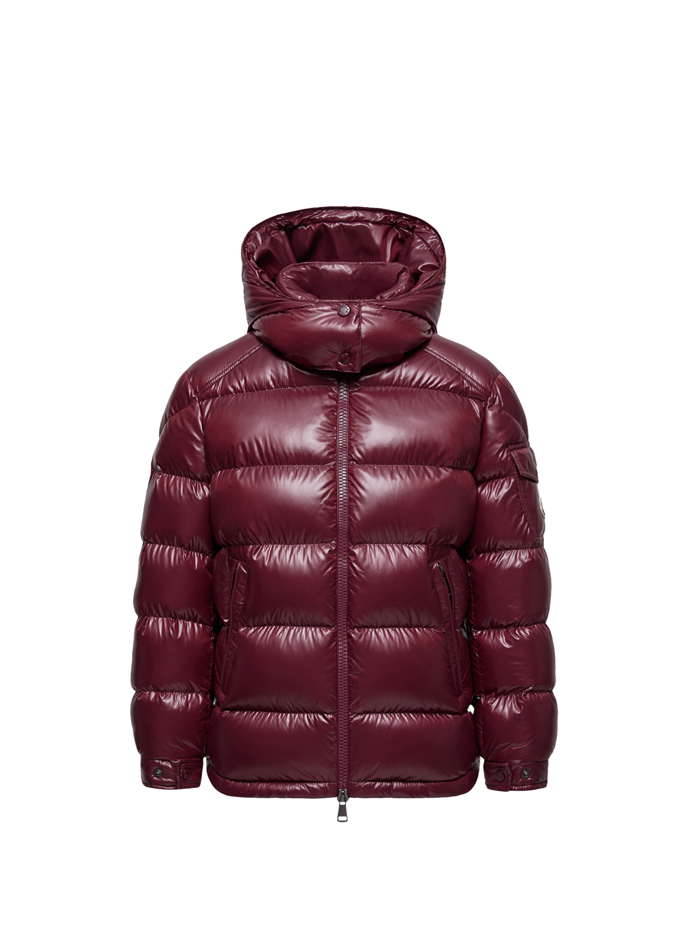 Gerade Daunenjacke mit Kapuze MONCLER Rot