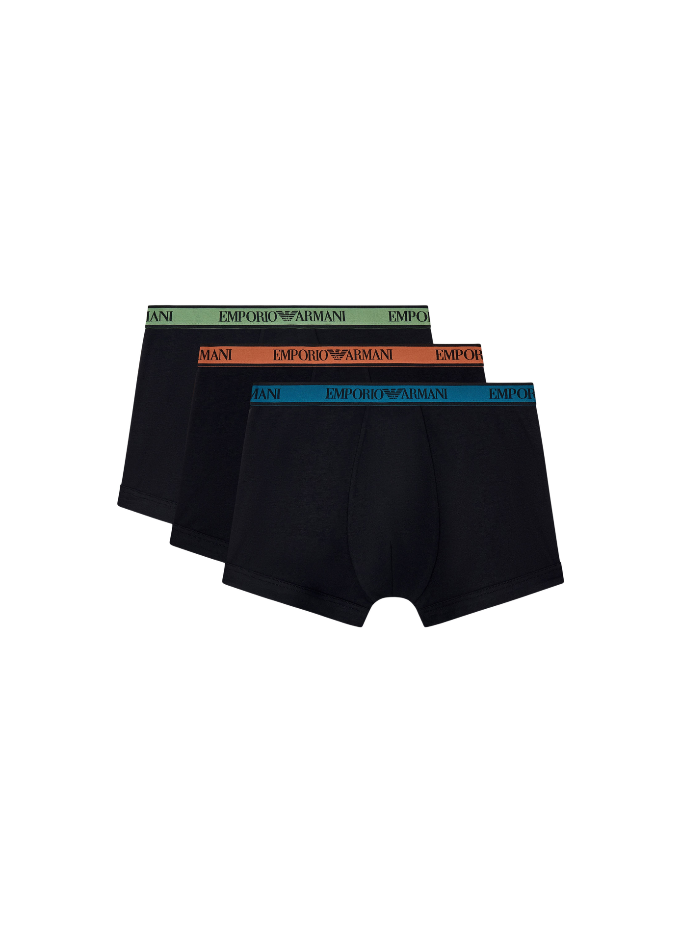 Set of three cotton-blend boxers EMPORIO ARMANI Black