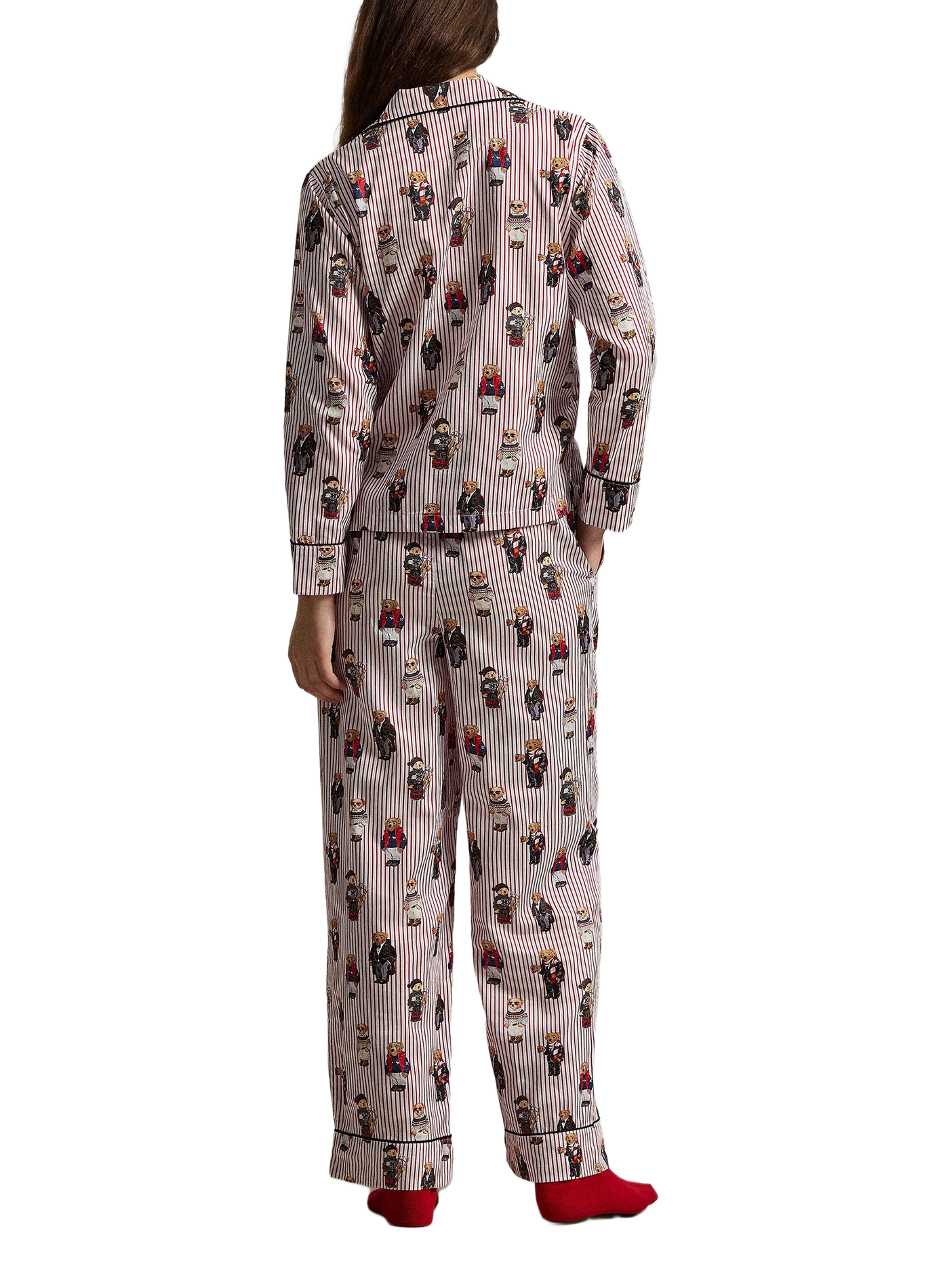 Ensemble de pyjama imprimé en coton POLO RALPH LAUREN Rouge