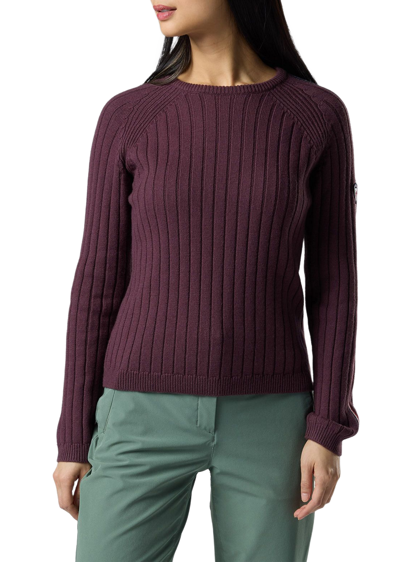 Figurbetonter Corbyr Pullover aus Wolle und Baumwolle ROSSIGNOL Schwarz