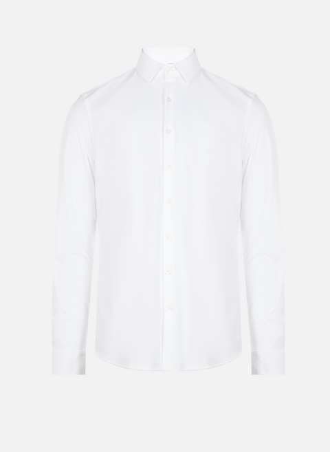 قميص قطن أبيض كالفن كلاين 