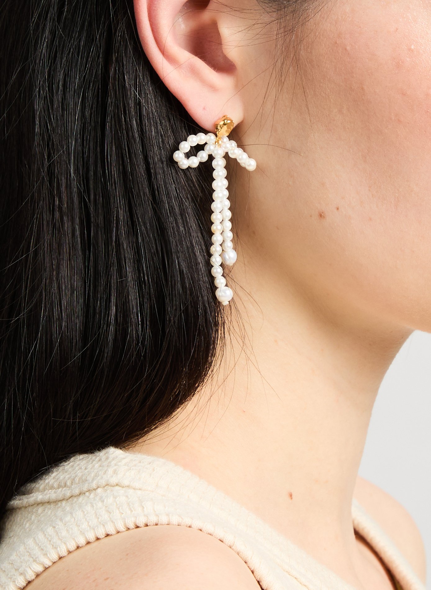 Boucles d'oreille Fedra HERMINA ATHENS Blanc