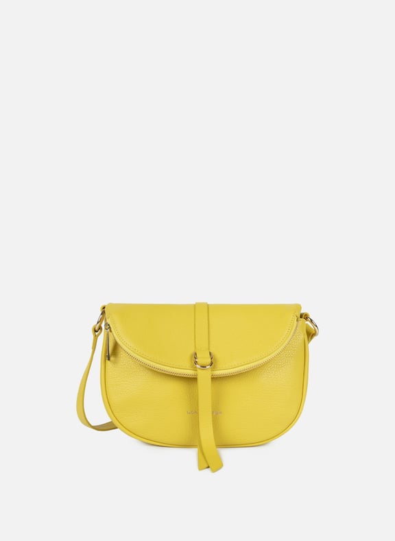 Sac besace - dune gaia Jaune by LANCASTER LANCASTER Sac besace - dune gaia Jaune