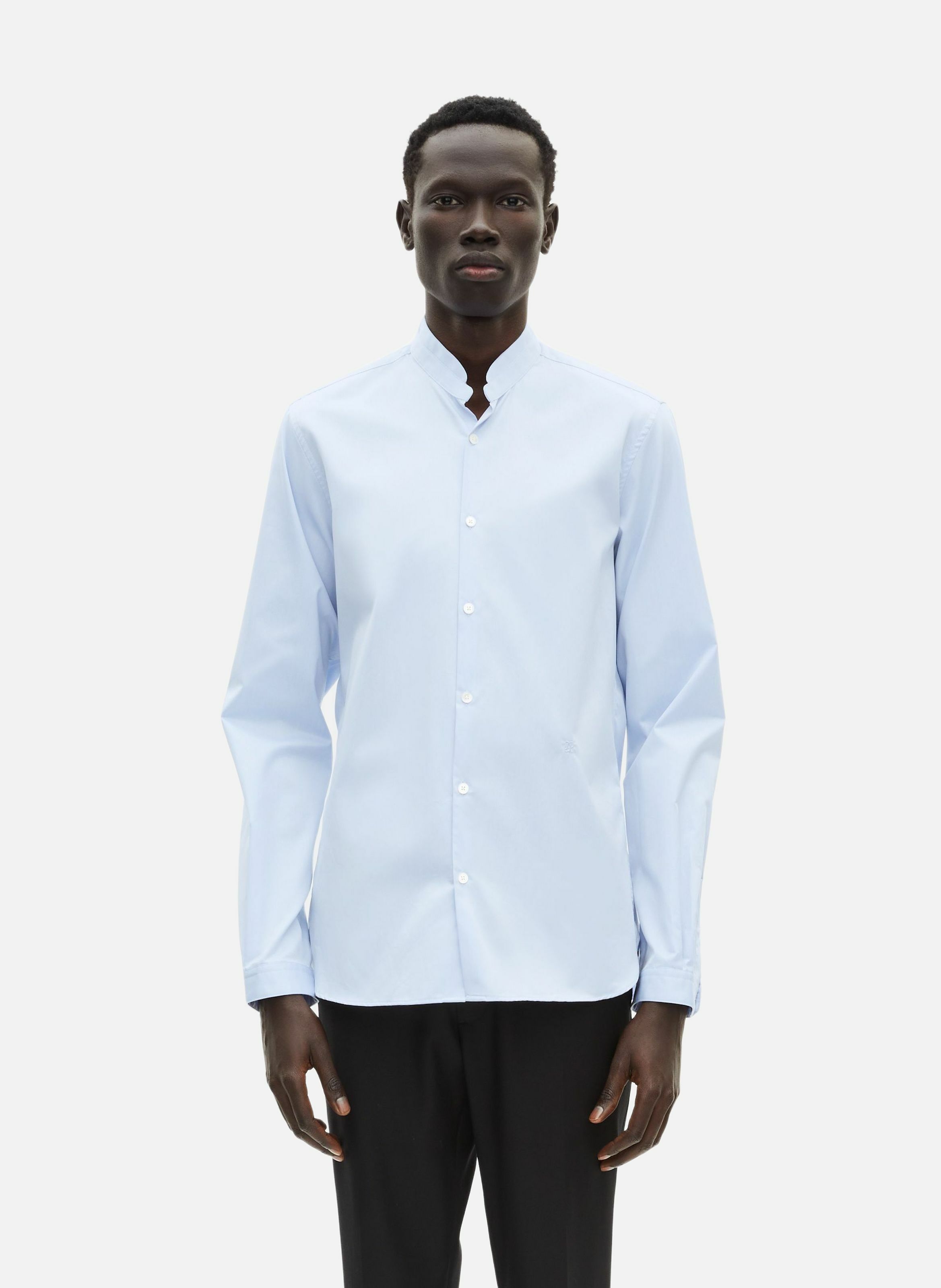 Chemise en coton col officier THE KOOPLES Bleu