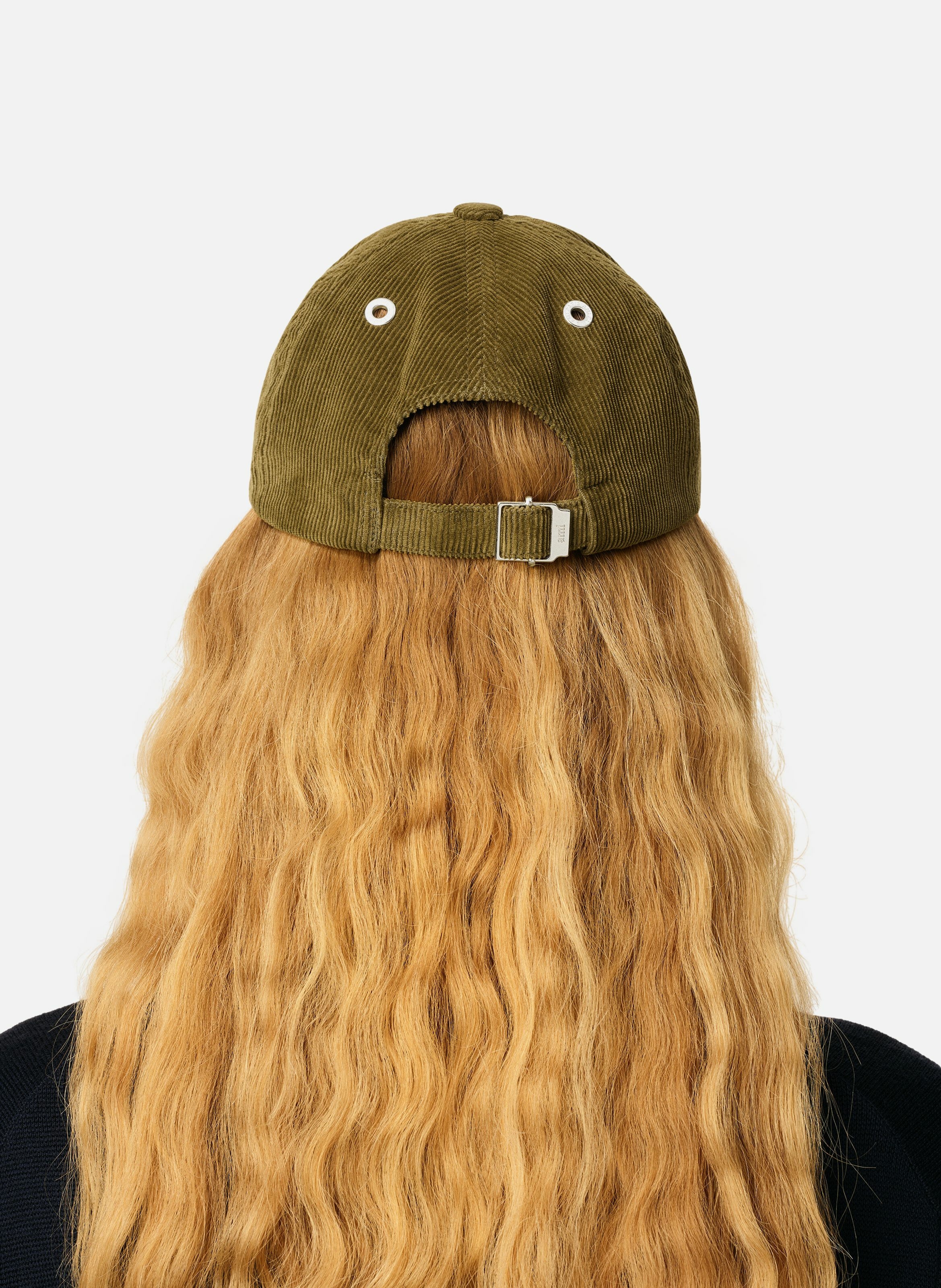 Casquette broderie ami de coeur velours en coton unisexe AMI PARIS Vert