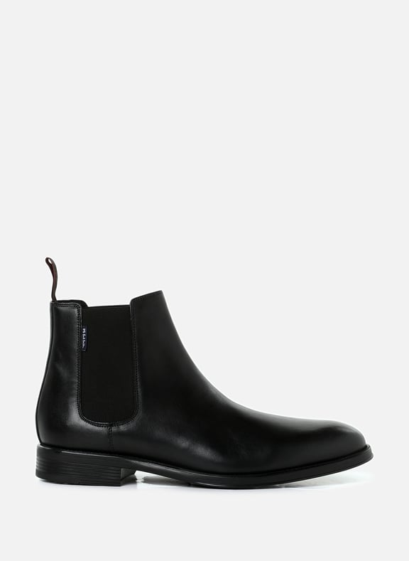 Bottines en cuir lisse Augustus Noir by PAUL SMITH PAUL SMITH Bottines en cuir lisse Augustus Noir