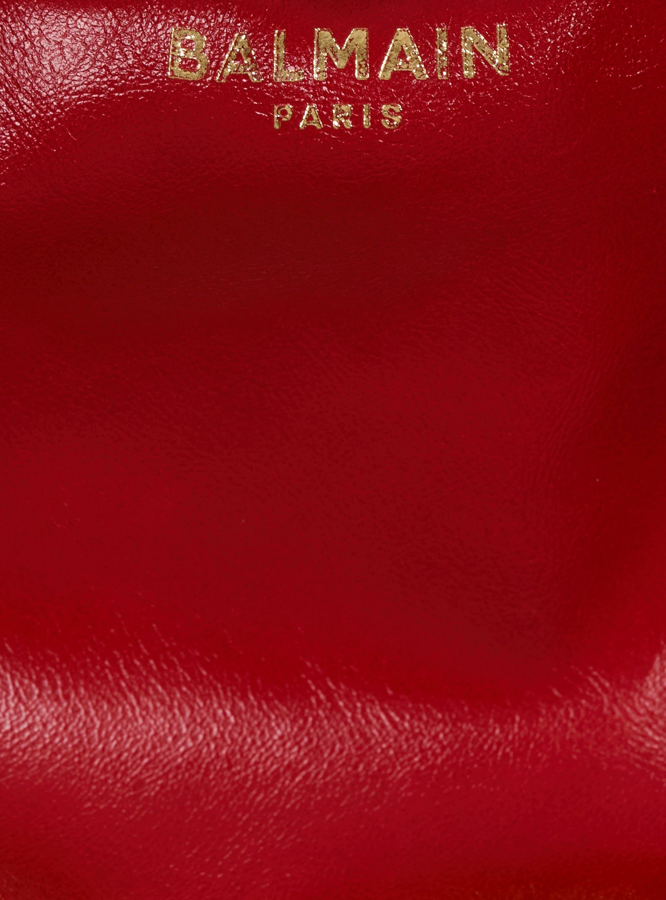 Sac sync mini en cuir de veau BALMAIN Rouge