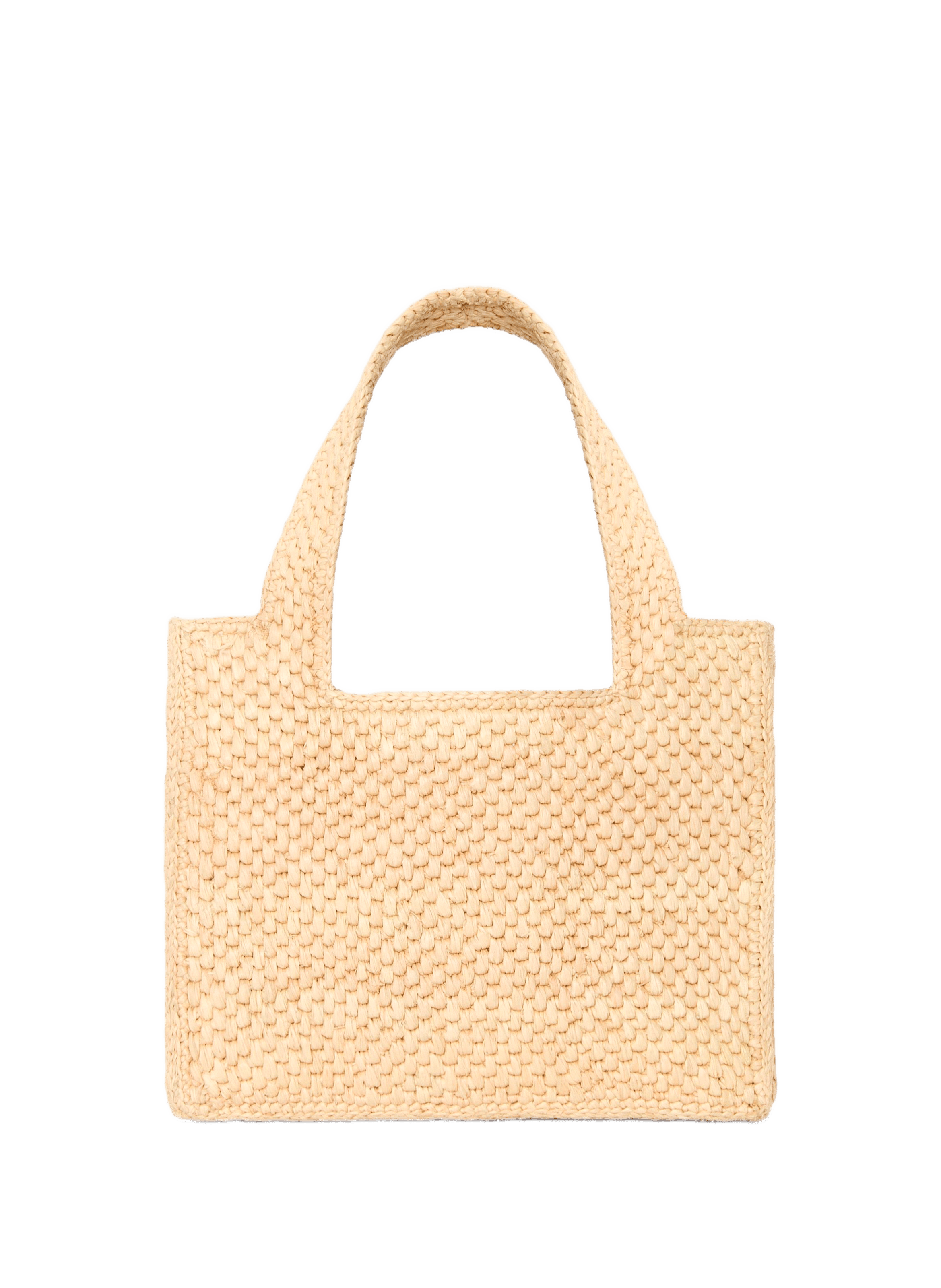 Mini LOEWE Font Tote in raffia LOEWE Beige