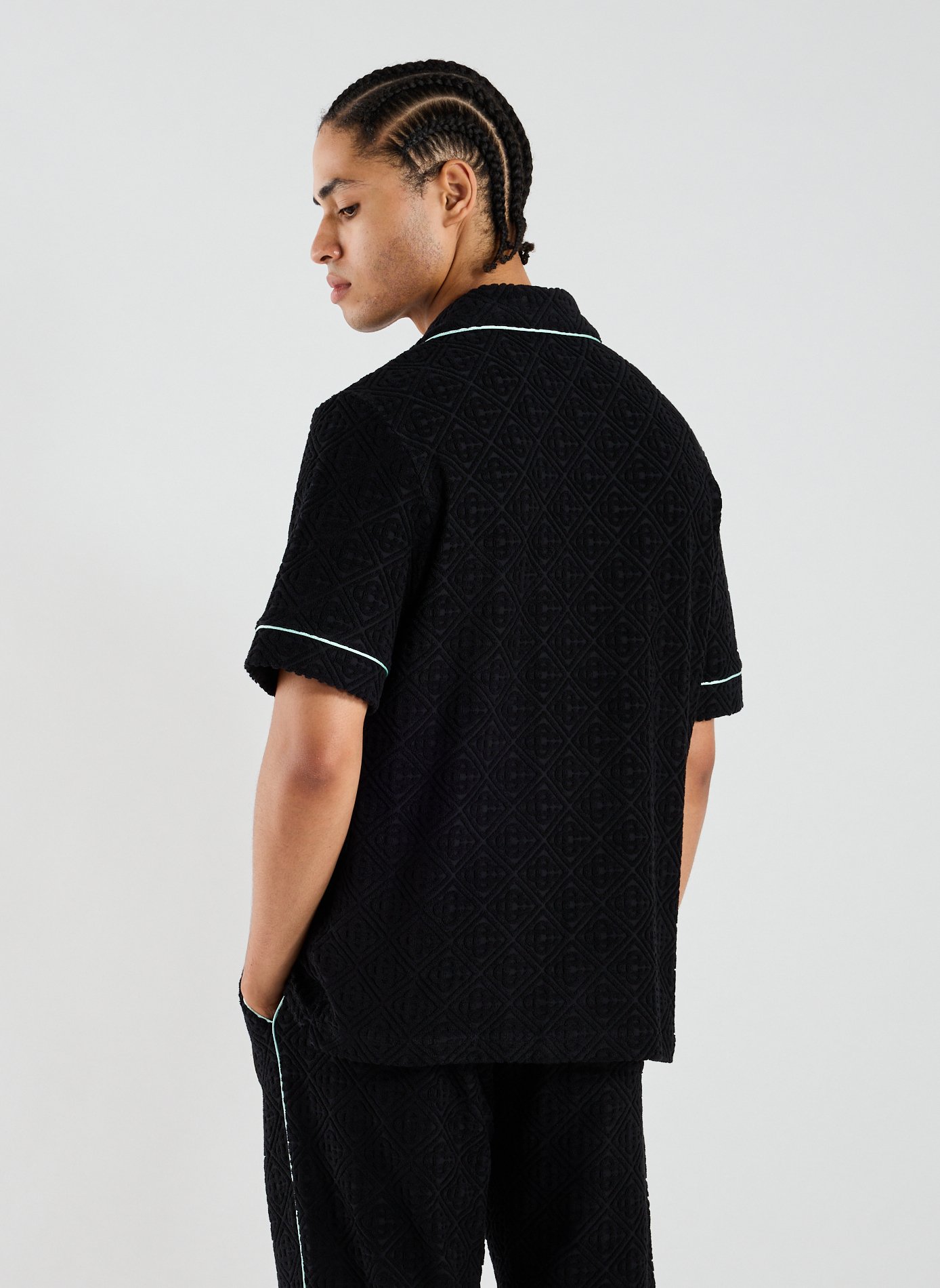 Jacquard monogram shirt CASABLANCA PARIS Black