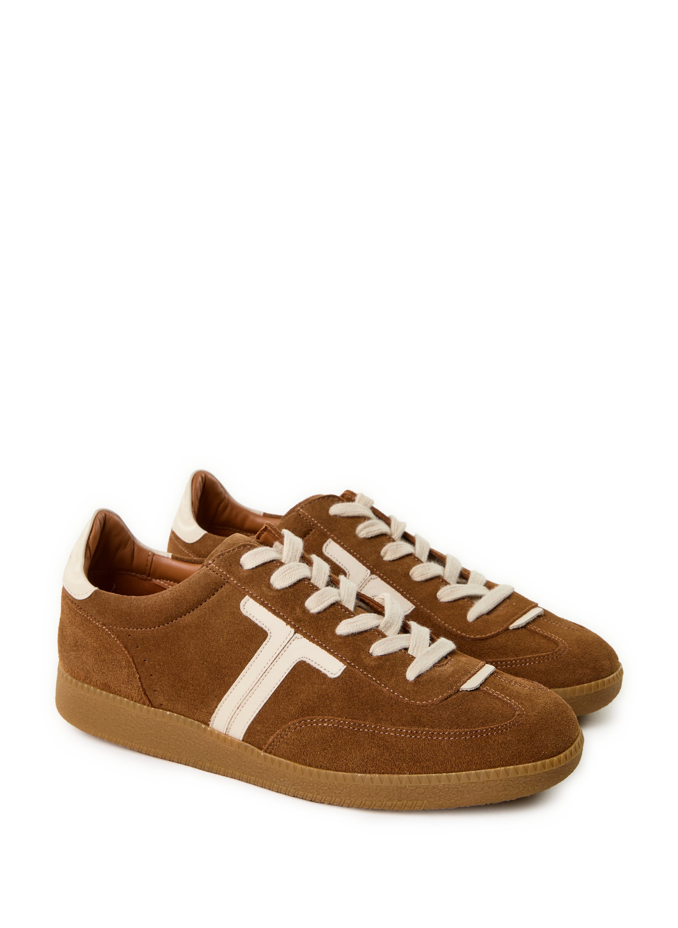 Baskets Solveig en cuir MAISON TOUFET Marron