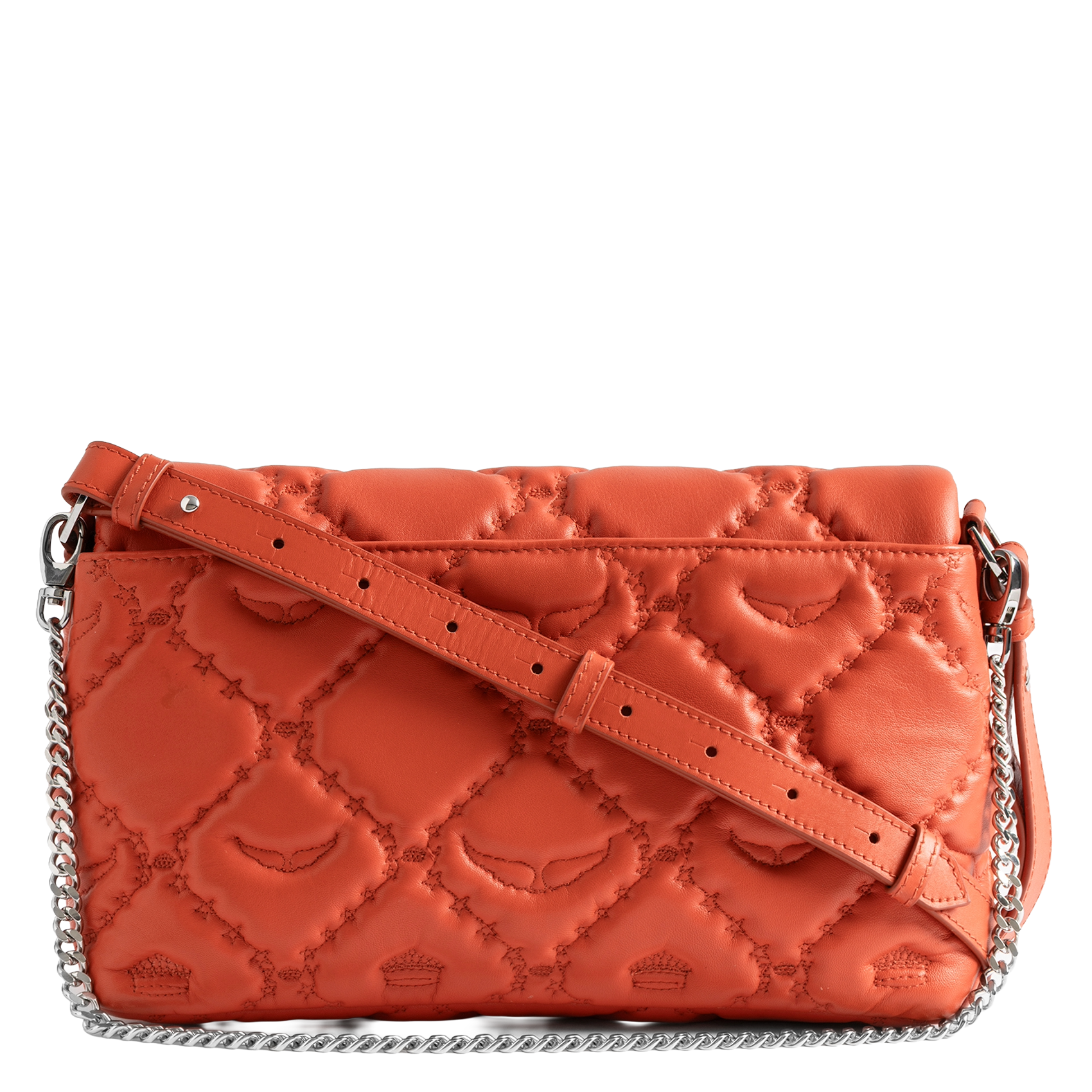 Sac bandoulière en cuir rocky ii ZADIG&VOLTAIRE Orange