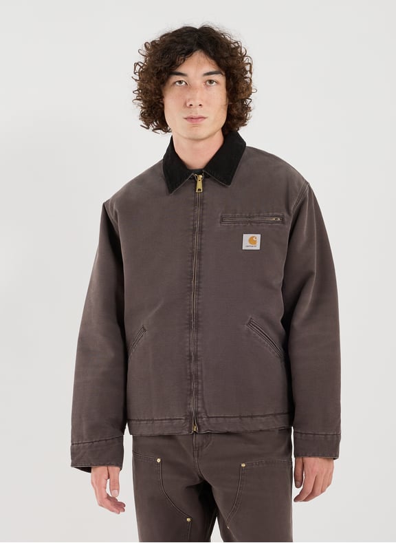 Veste ample à col contrasté en coton Marron by CARHARTT WIP CARHARTT WIP Veste ample à col contrasté en coton Marron